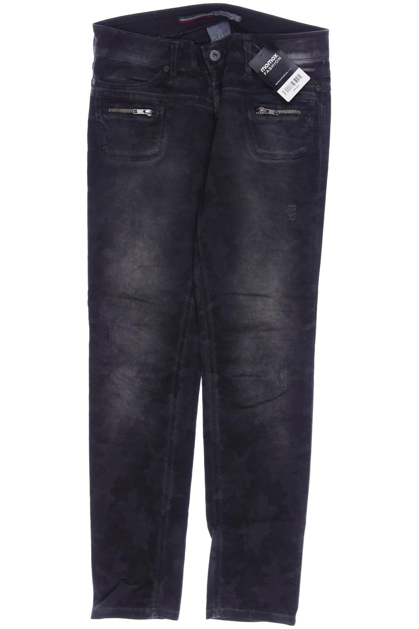 PLEASE Damen Jeans, grau von PLEASE