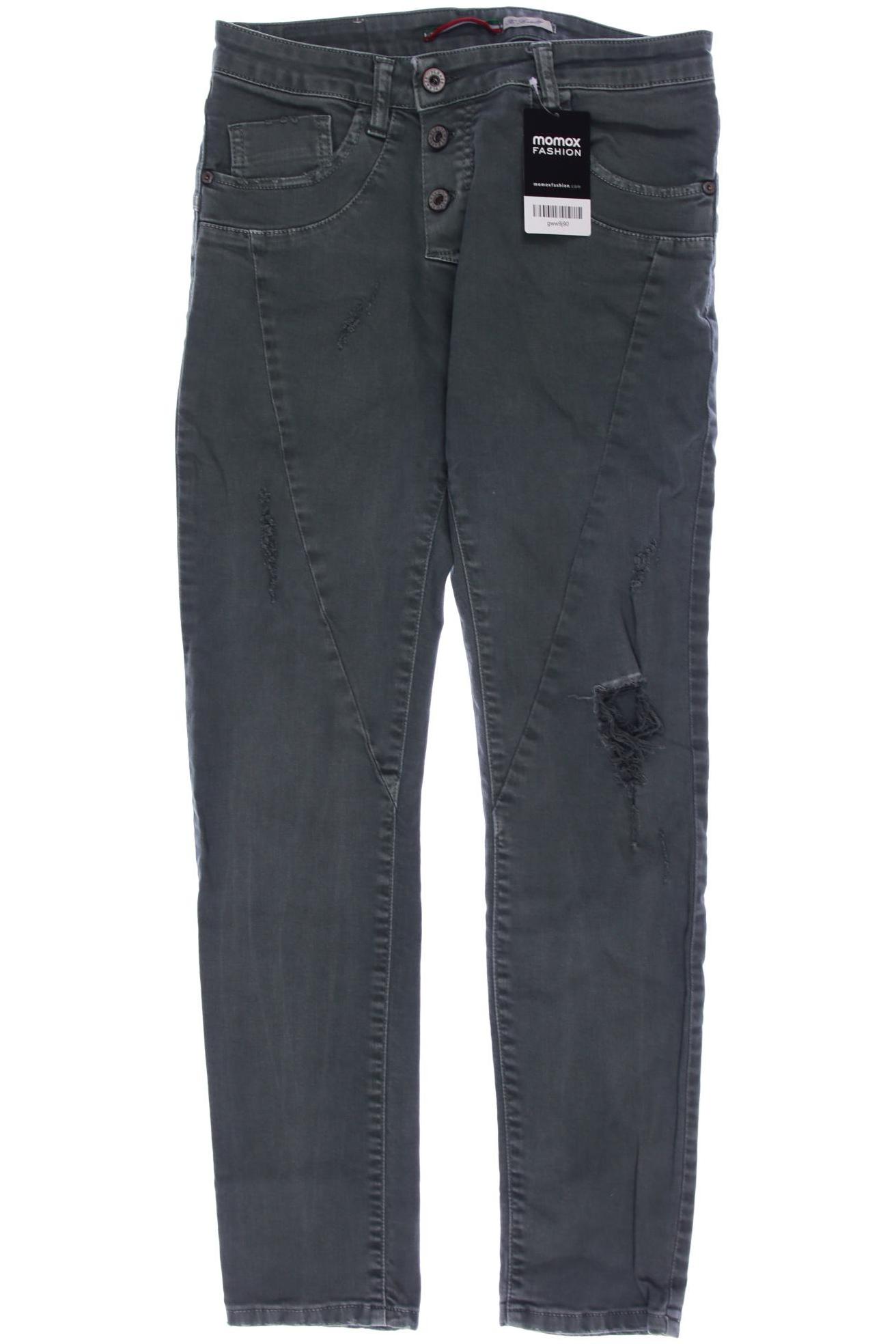 PLEASE Damen Jeans, grün von PLEASE