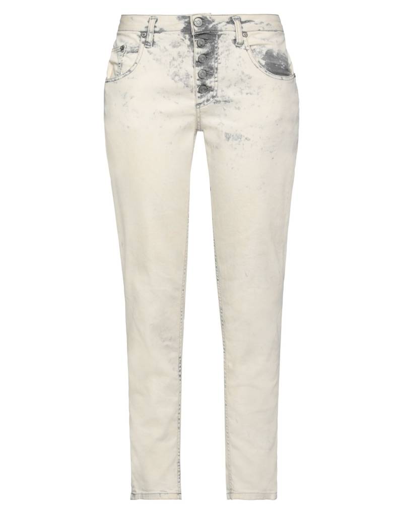 PLEASE Jeanshose Damen Elfenbein von PLEASE