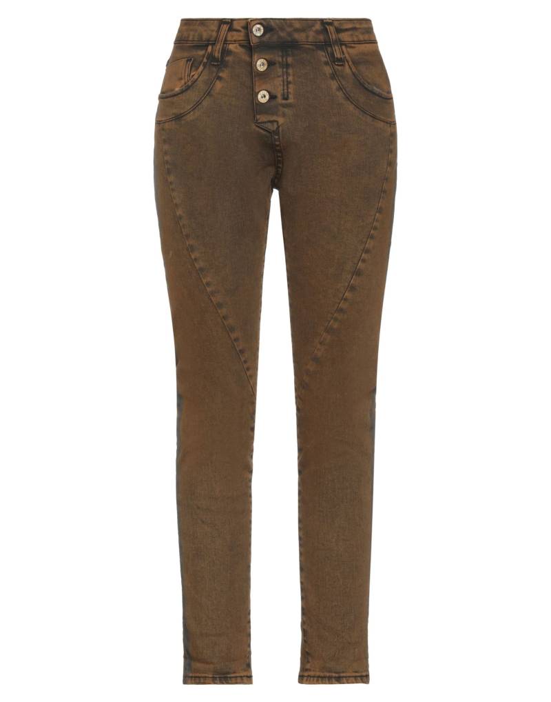 PLEASE Jeanshose Damen Khaki von PLEASE