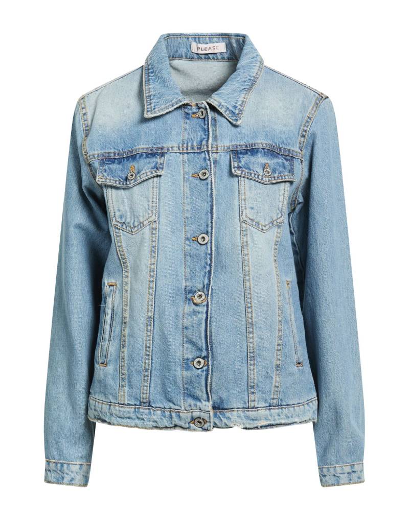 PLEASE Jeansjacke/-mantel Damen Blau von PLEASE
