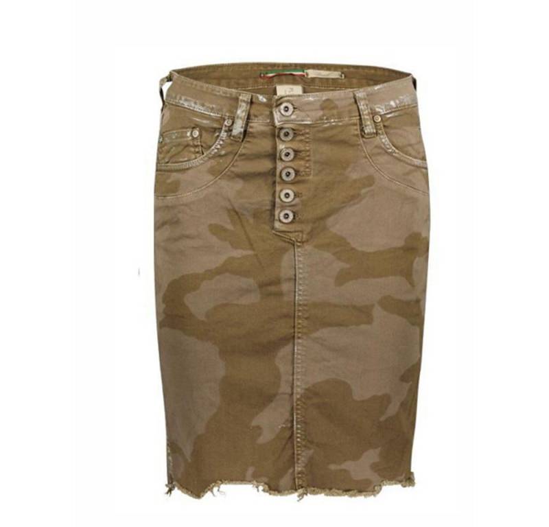 PLEASE Jeansrock mit Camouflage-Muster von PLEASE