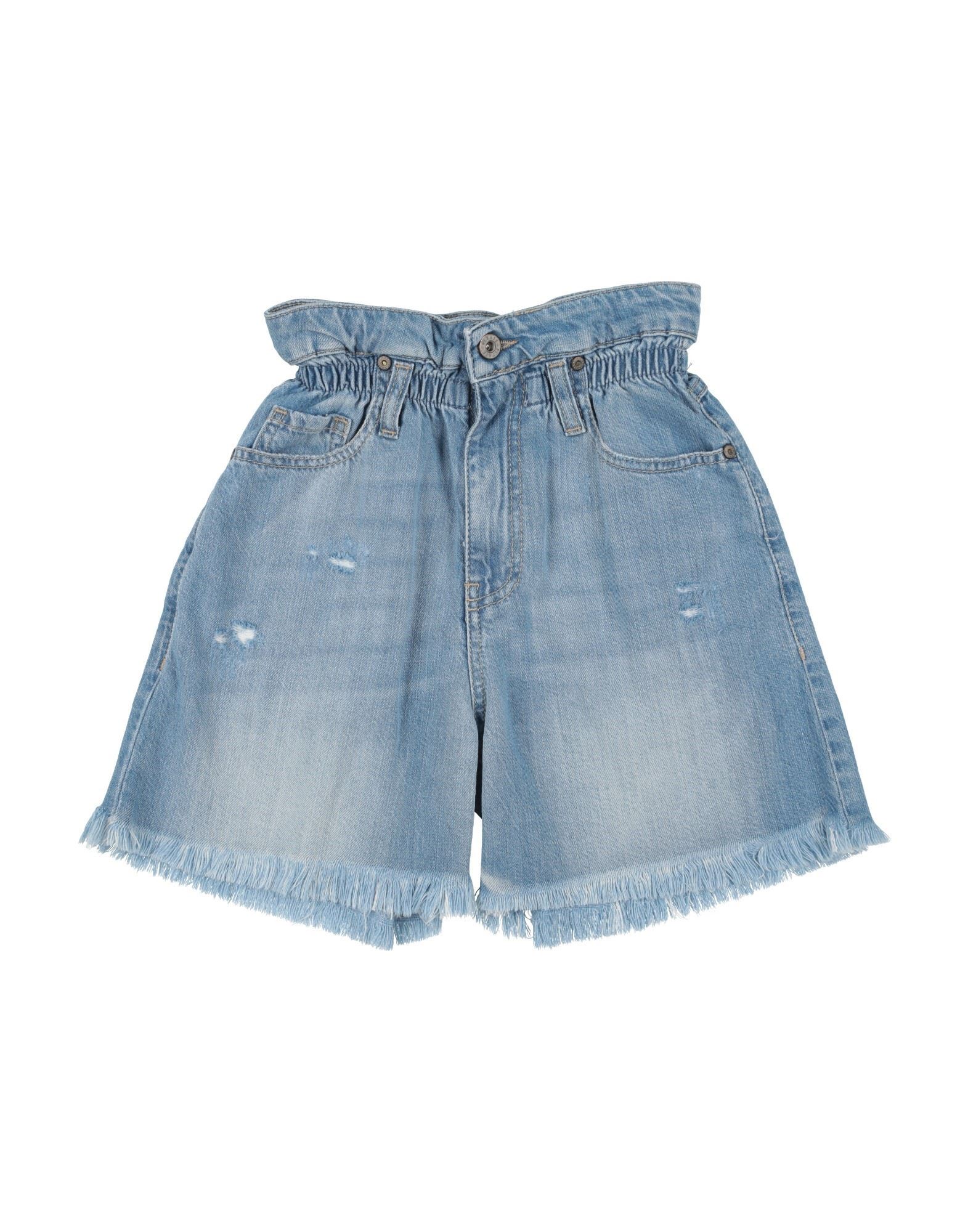 PLEASE Jeansshorts Kinder Blau von PLEASE