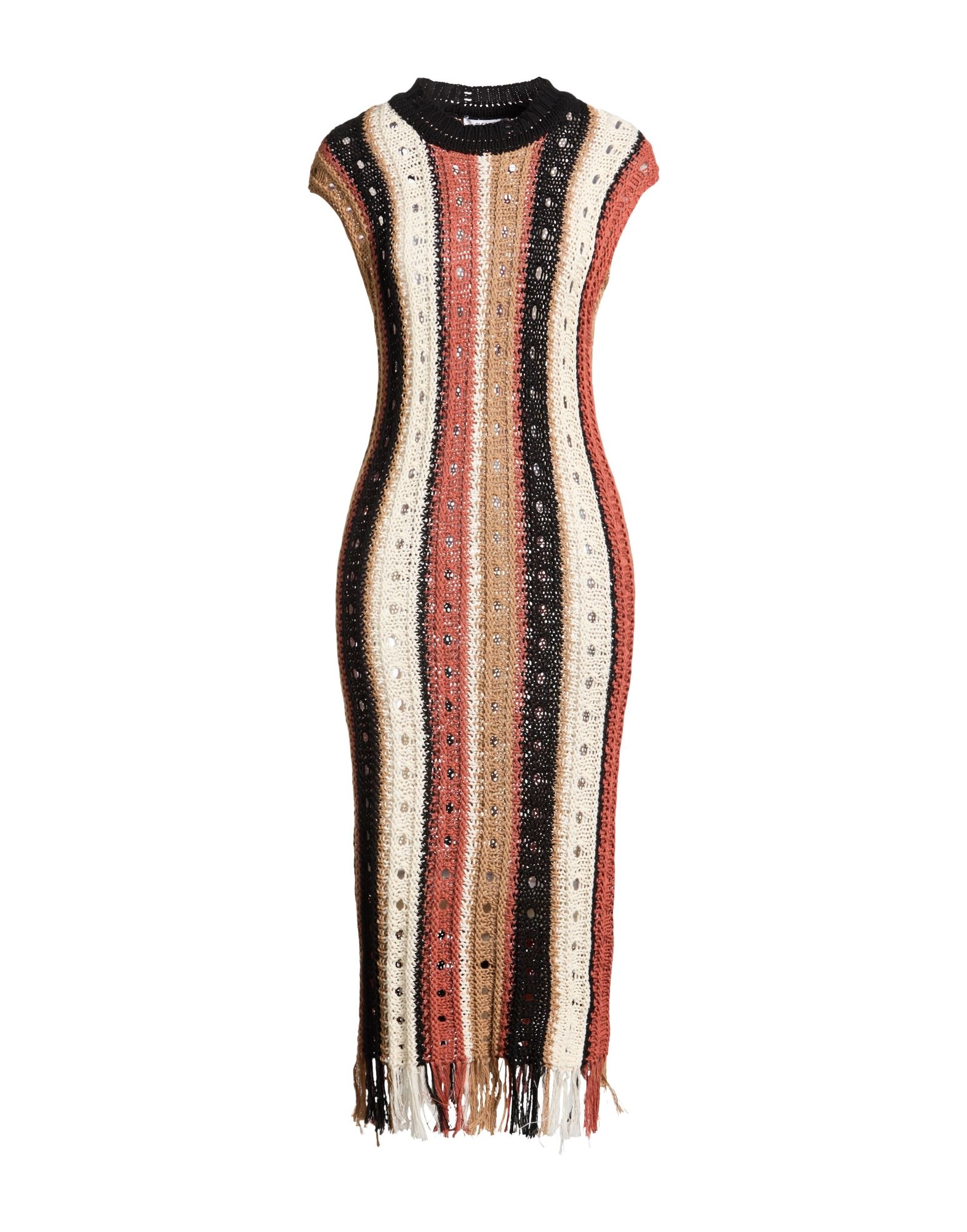 PLEASE Maxi-kleid Damen Ziegelrot von PLEASE