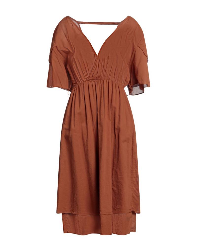 PLEASE Midi-kleid Damen Braun von PLEASE