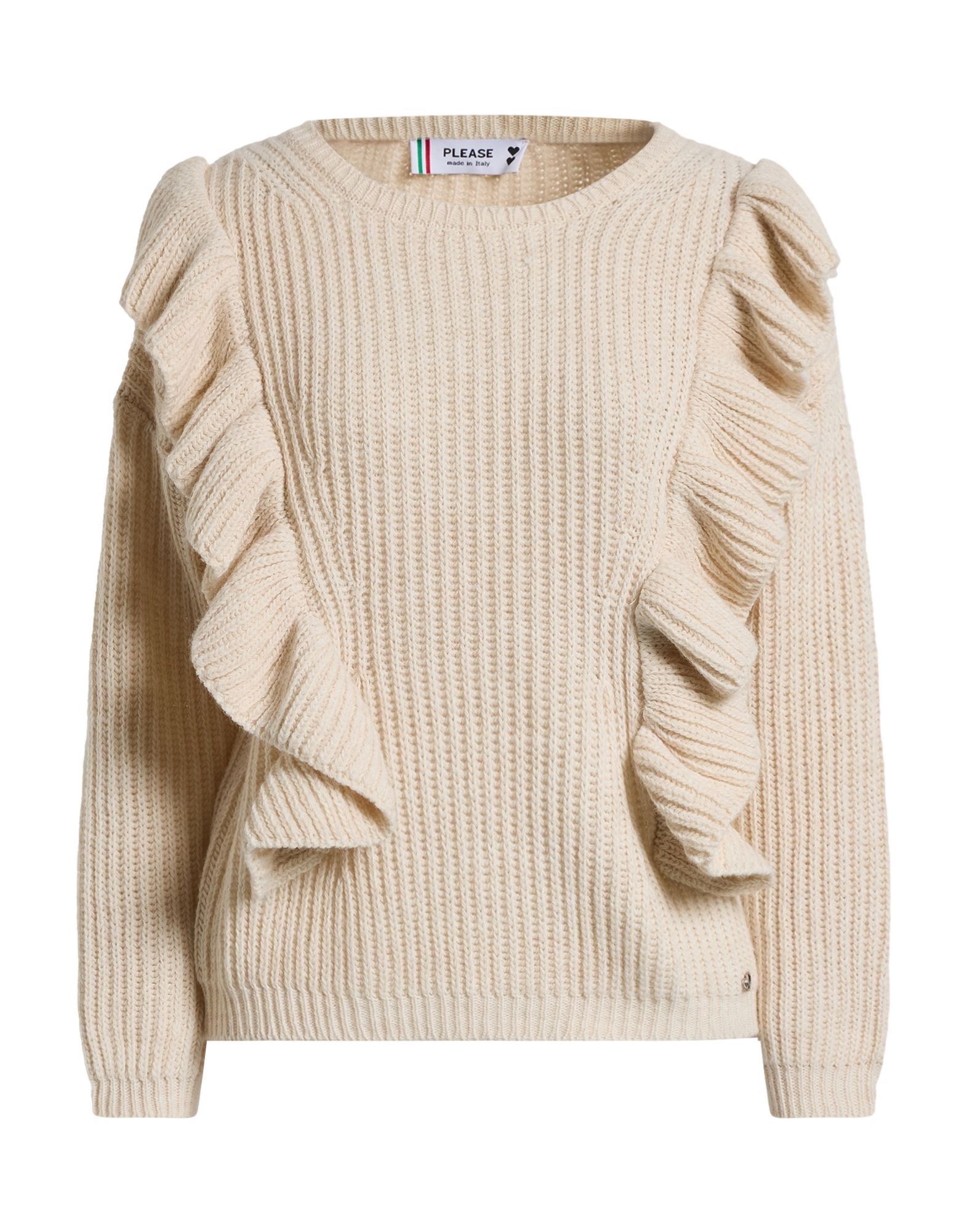 PLEASE Pullover Damen Elfenbein PLEASE Pullover Damen Elfenbein von PLEASE