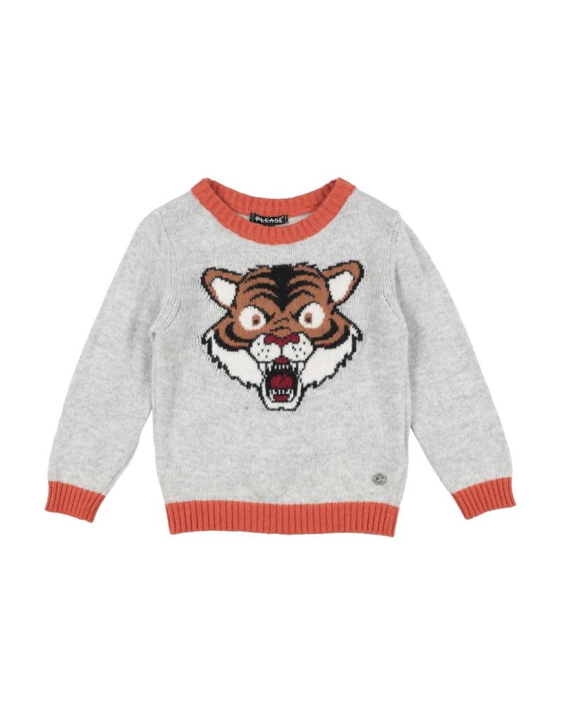 PLEASE Pullover Kinder Hellgrau von PLEASE