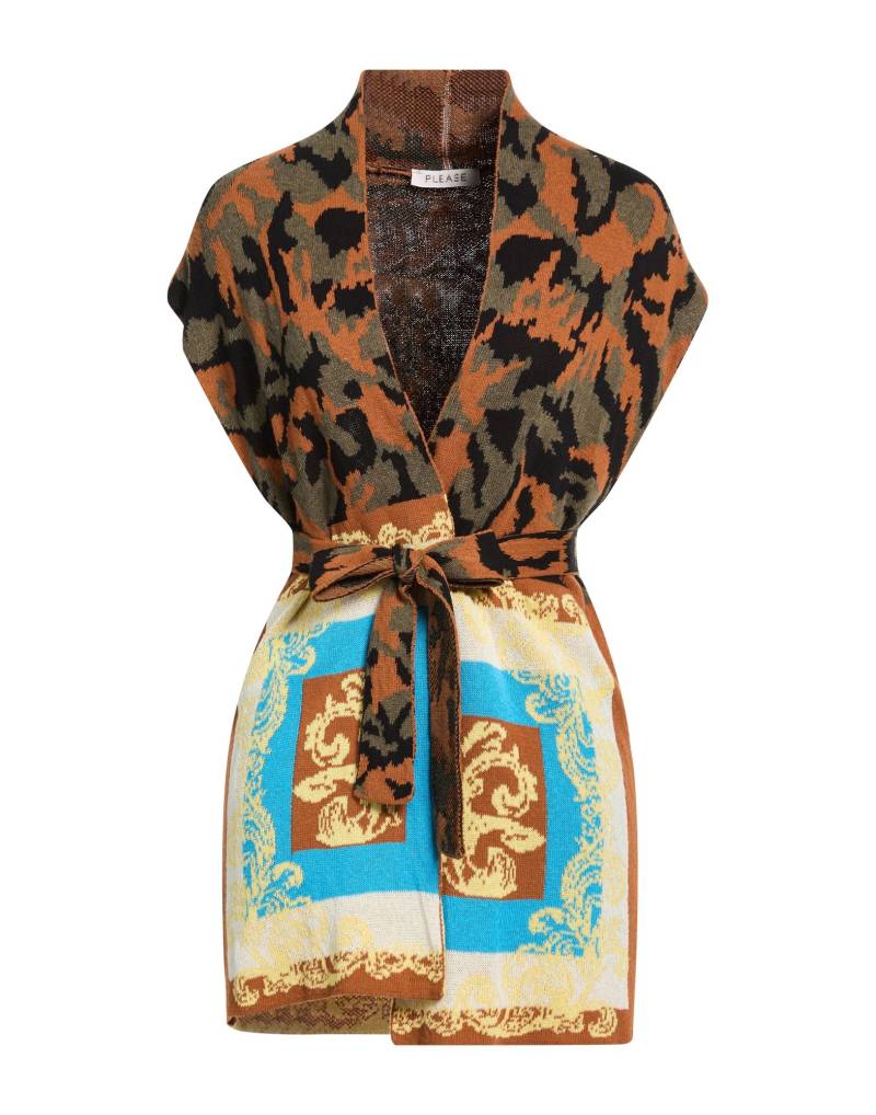 PLEASE Strickjacke Damen Braun von PLEASE