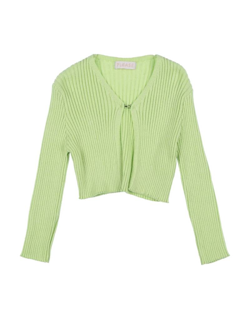 PLEASE Strickjacke Kinder Limettengrün von PLEASE