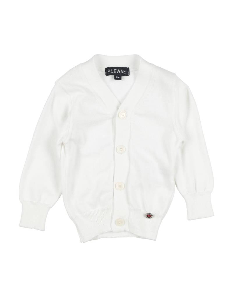 PLEASE Strickjacke Kinder Weiß von PLEASE