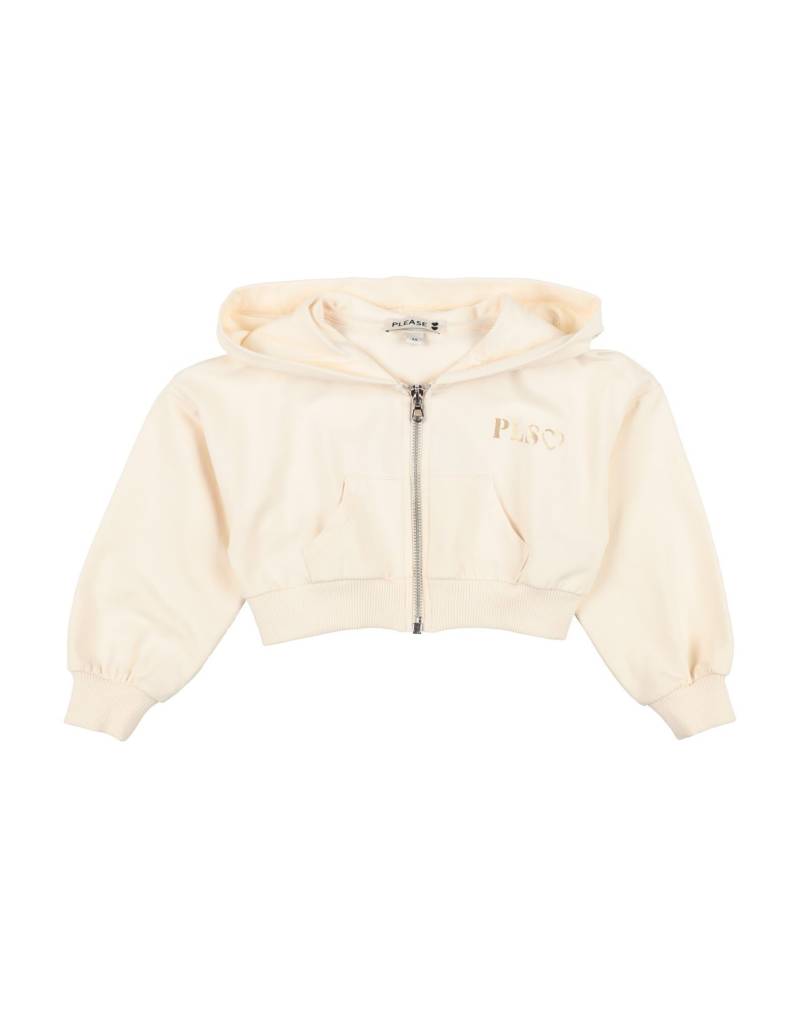 PLEASE Sweatshirt Kinder Cremeweiß von PLEASE