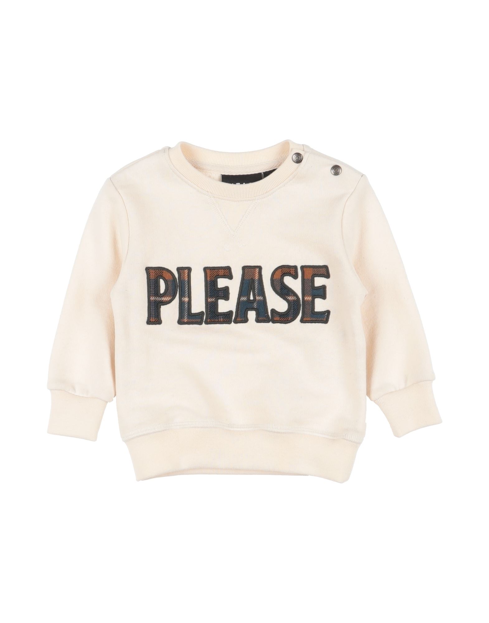 PLEASE Sweatshirt Kinder Cremeweiß von PLEASE