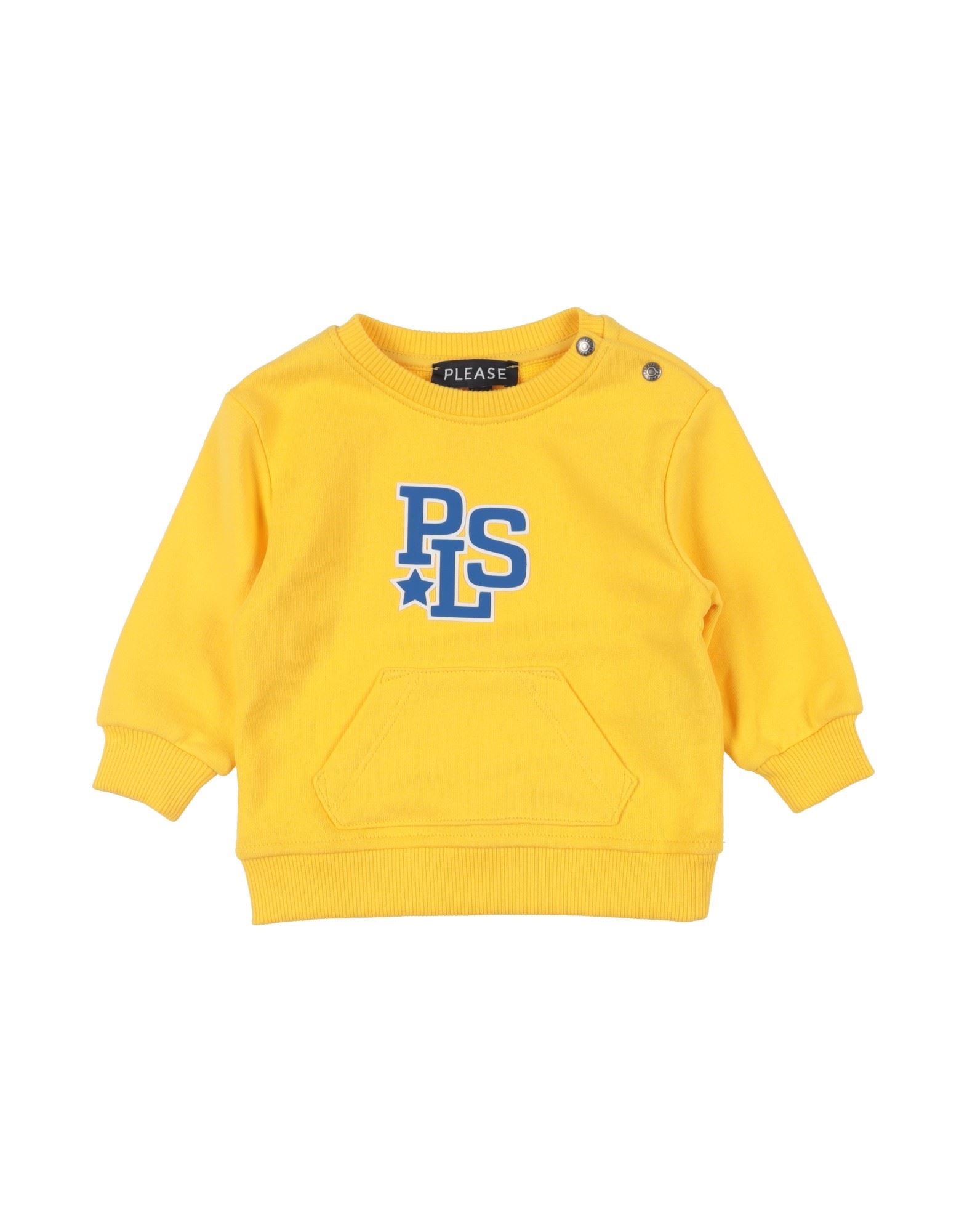 PLEASE Sweatshirt Kinder Gelb von PLEASE