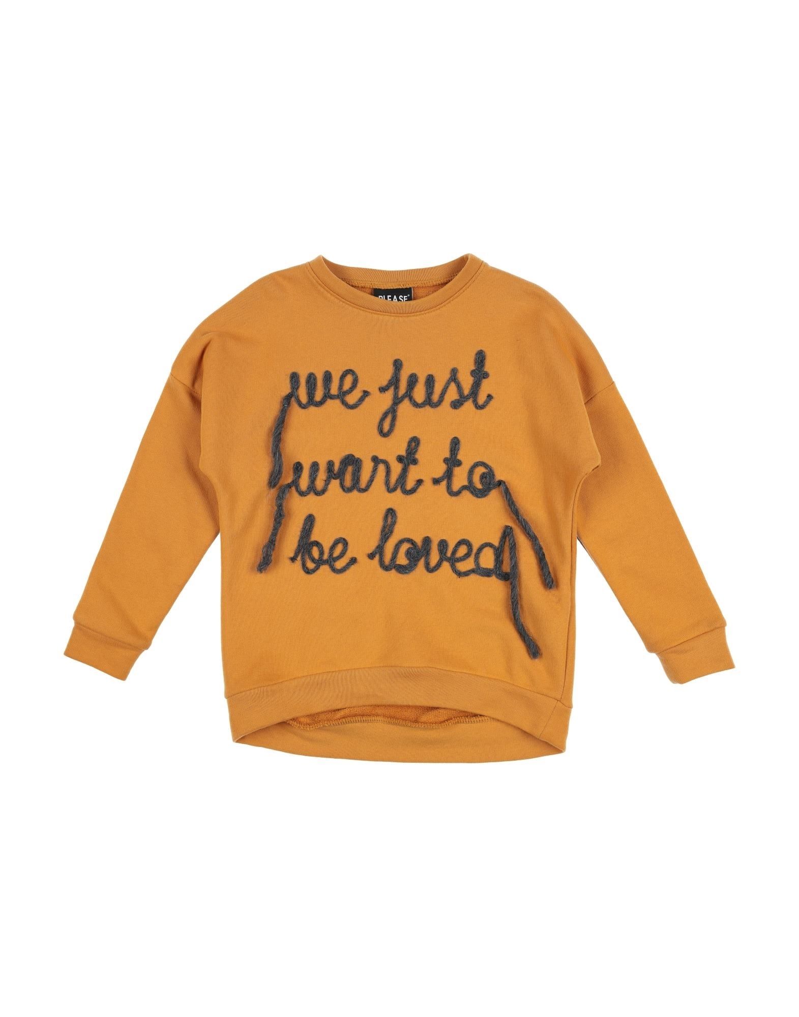 PLEASE Sweatshirt Kinder Ocker von PLEASE