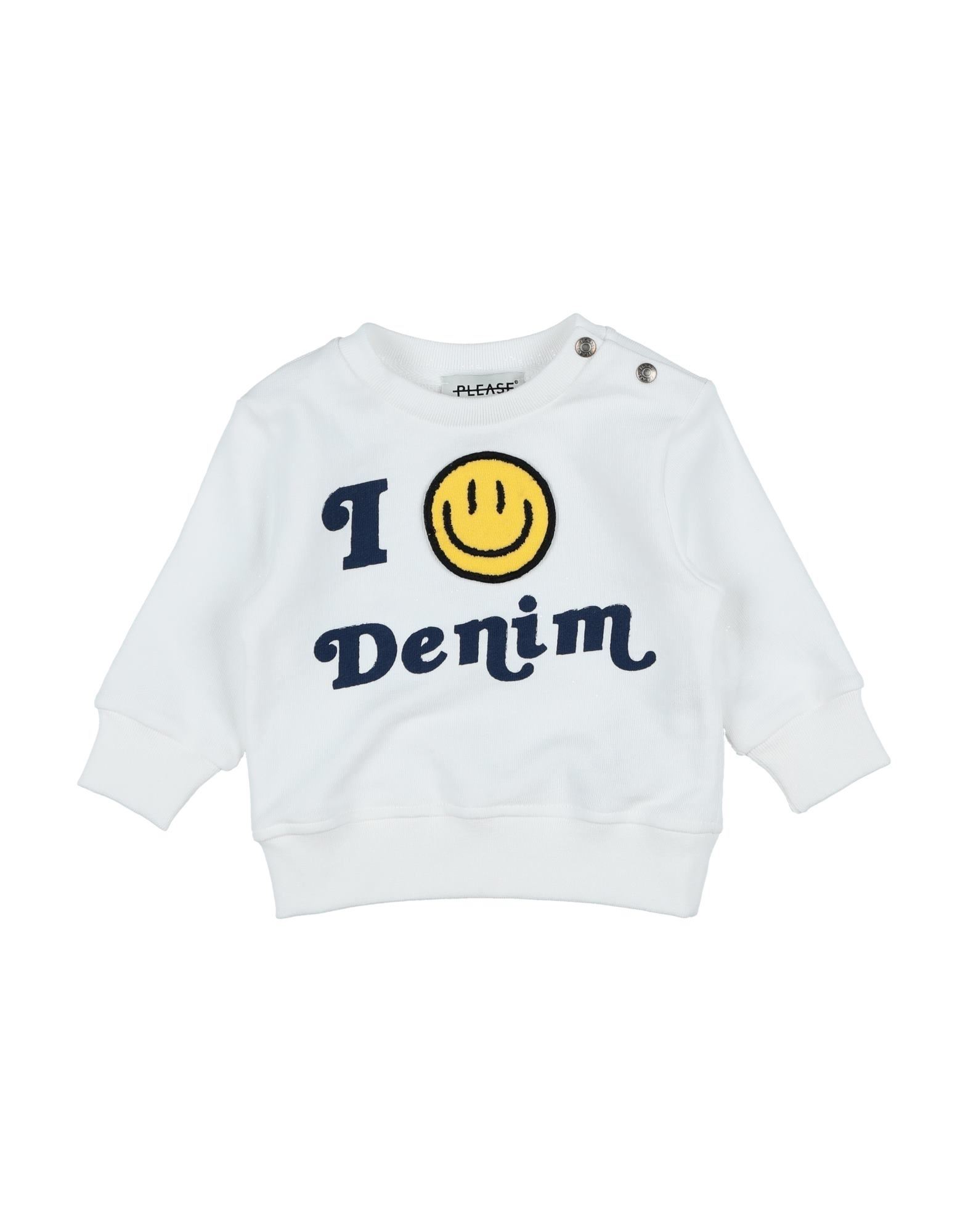 PLEASE Sweatshirt Kinder Weiß von PLEASE