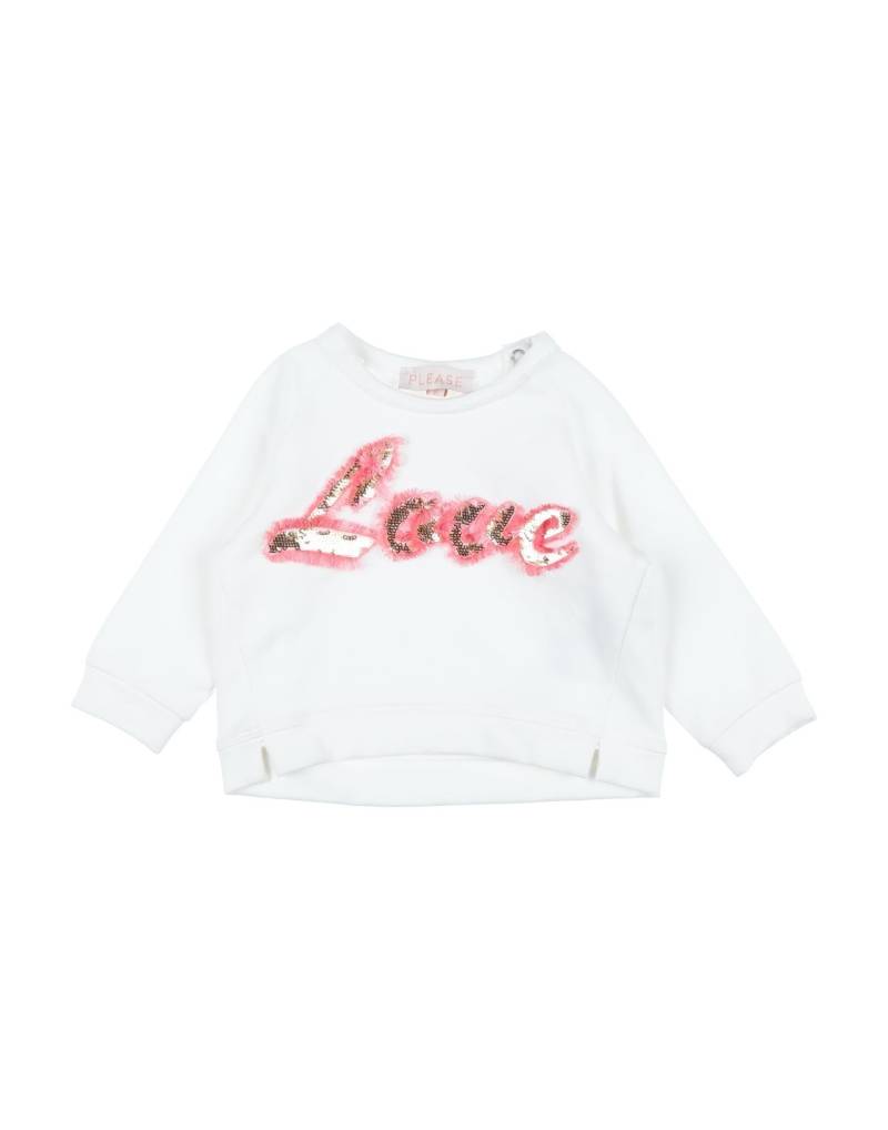 PLEASE Sweatshirt Kinder Weiß von PLEASE