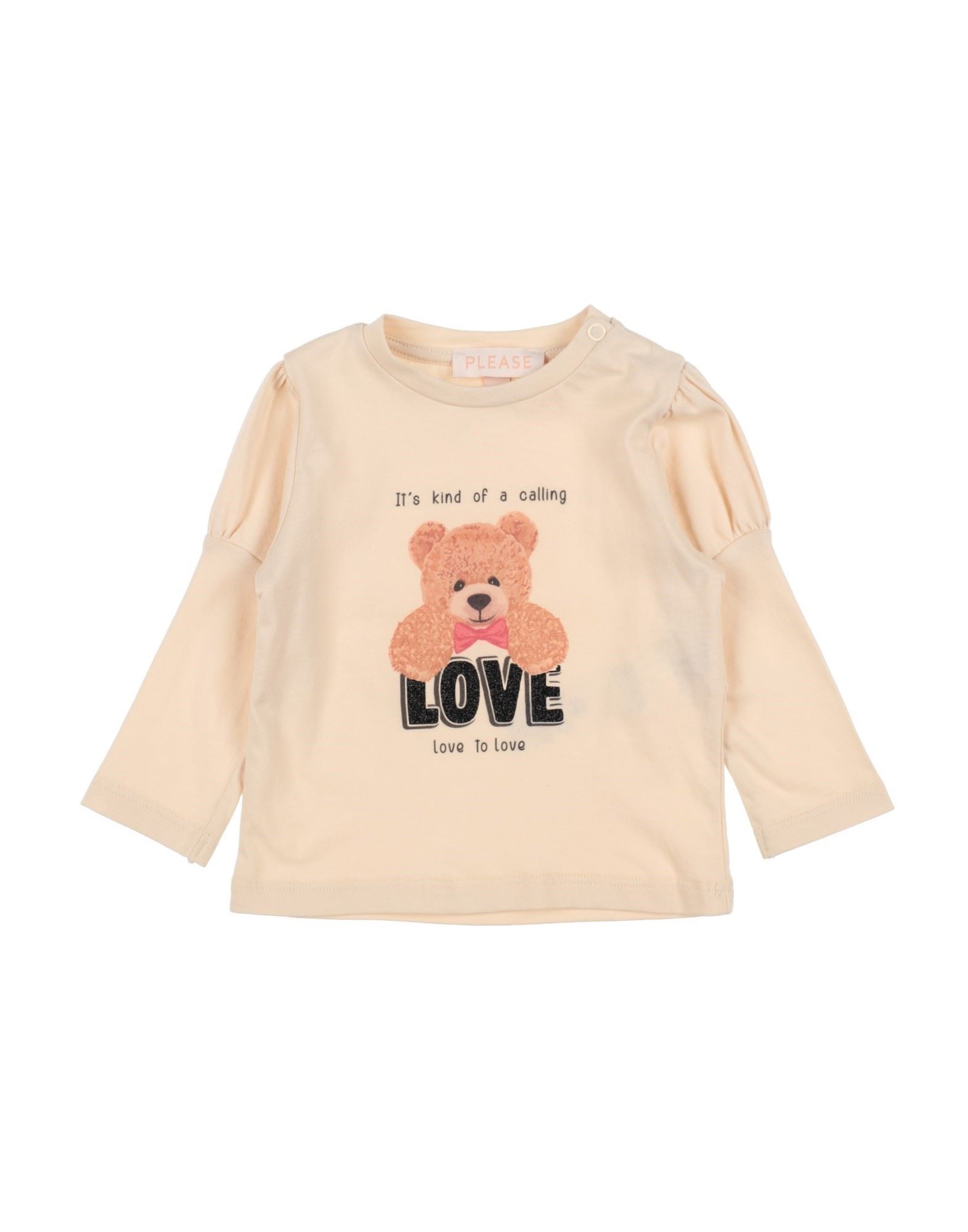 PLEASE T-shirts Kinder Beige von PLEASE