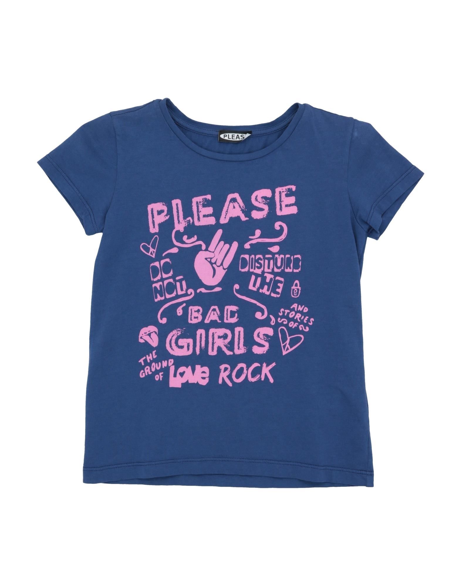 PLEASE T-shirts Kinder Blau von PLEASE