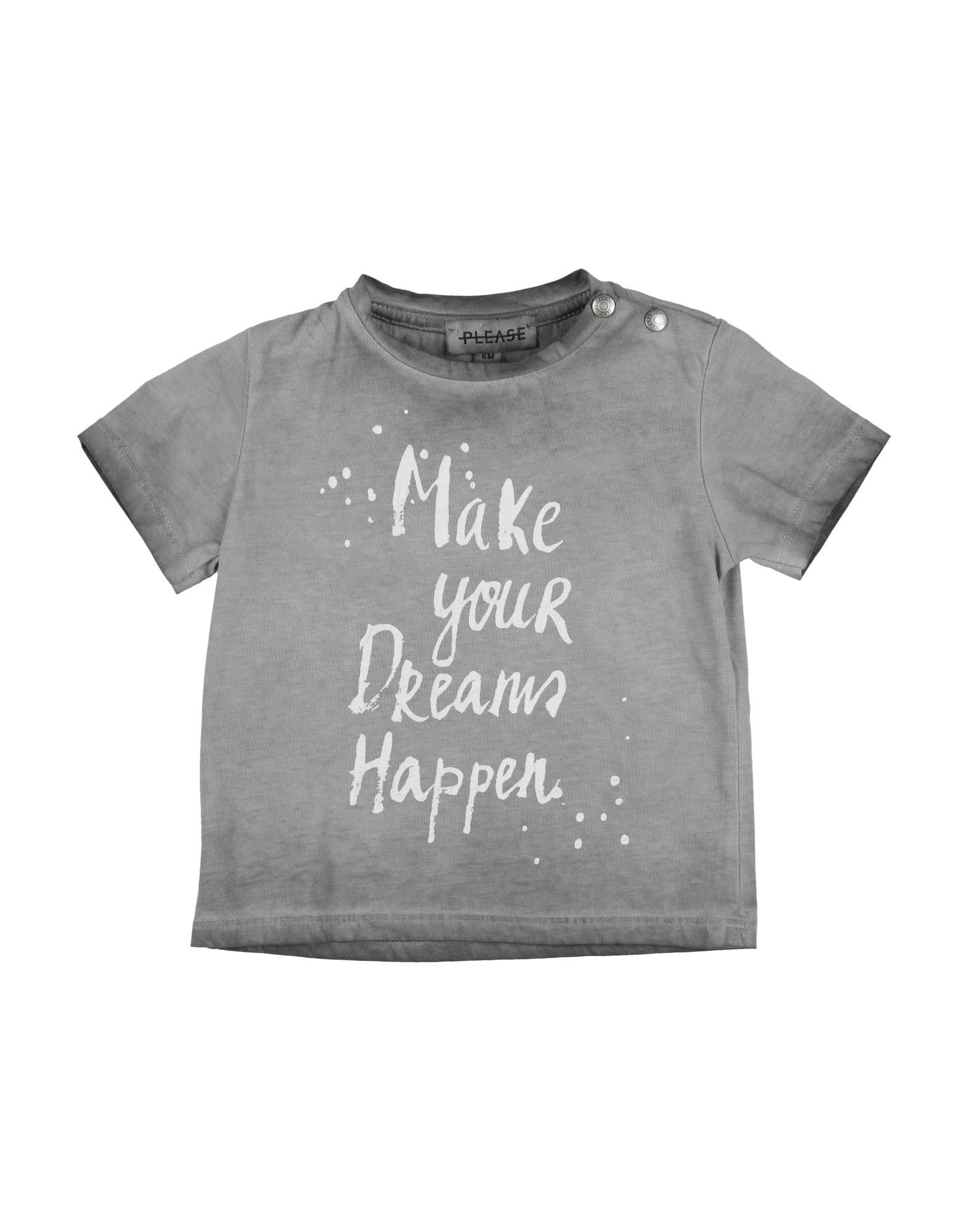 PLEASE T-shirts Kinder Grau von PLEASE