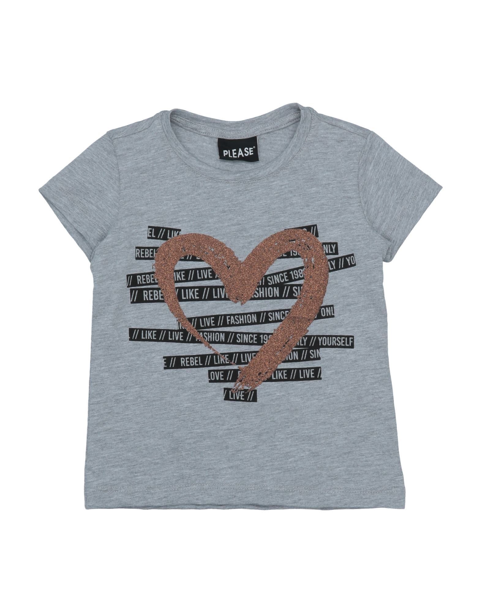 PLEASE T-shirts Kinder Grau von PLEASE