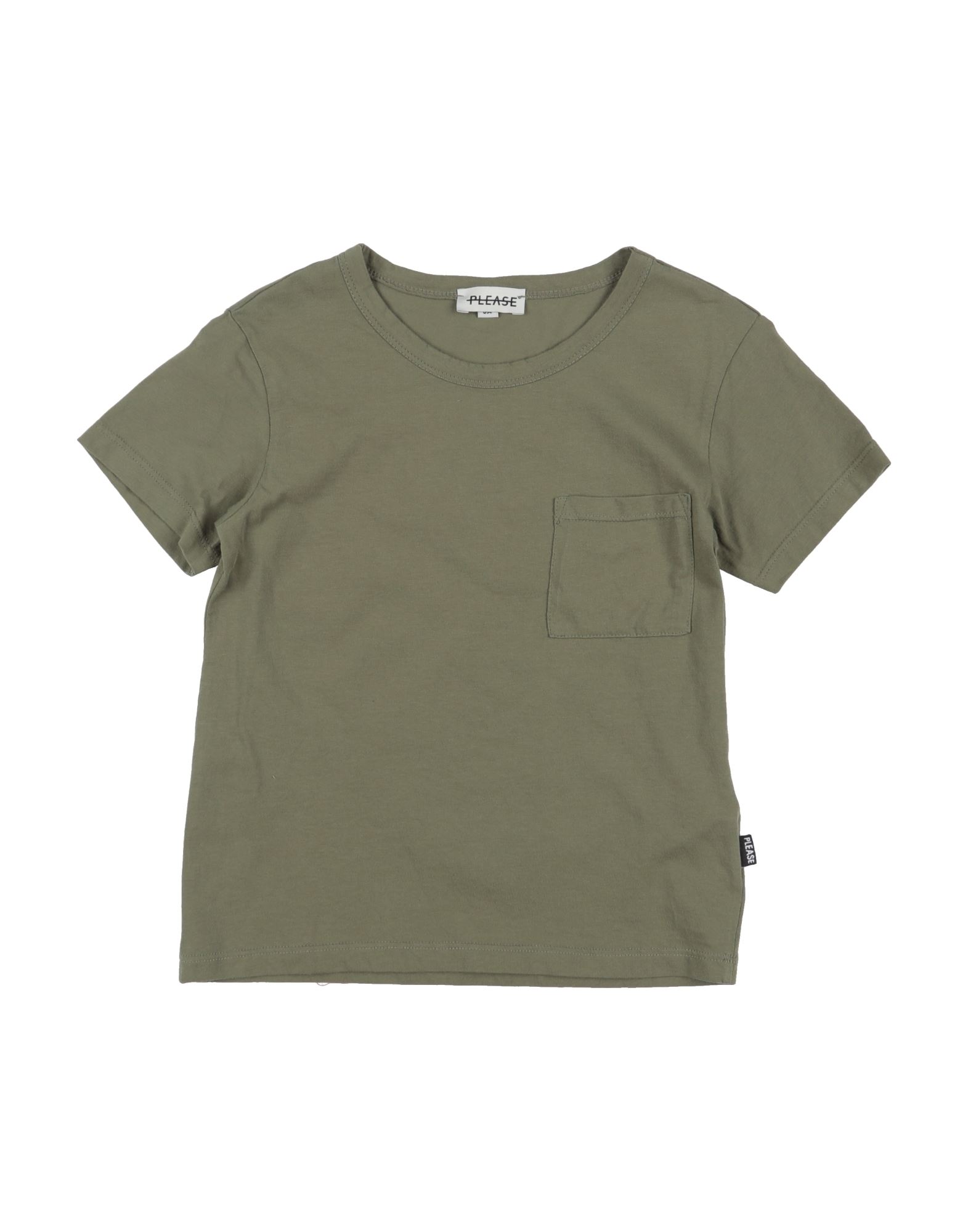 PLEASE T-shirts Kinder Militärgrün von PLEASE