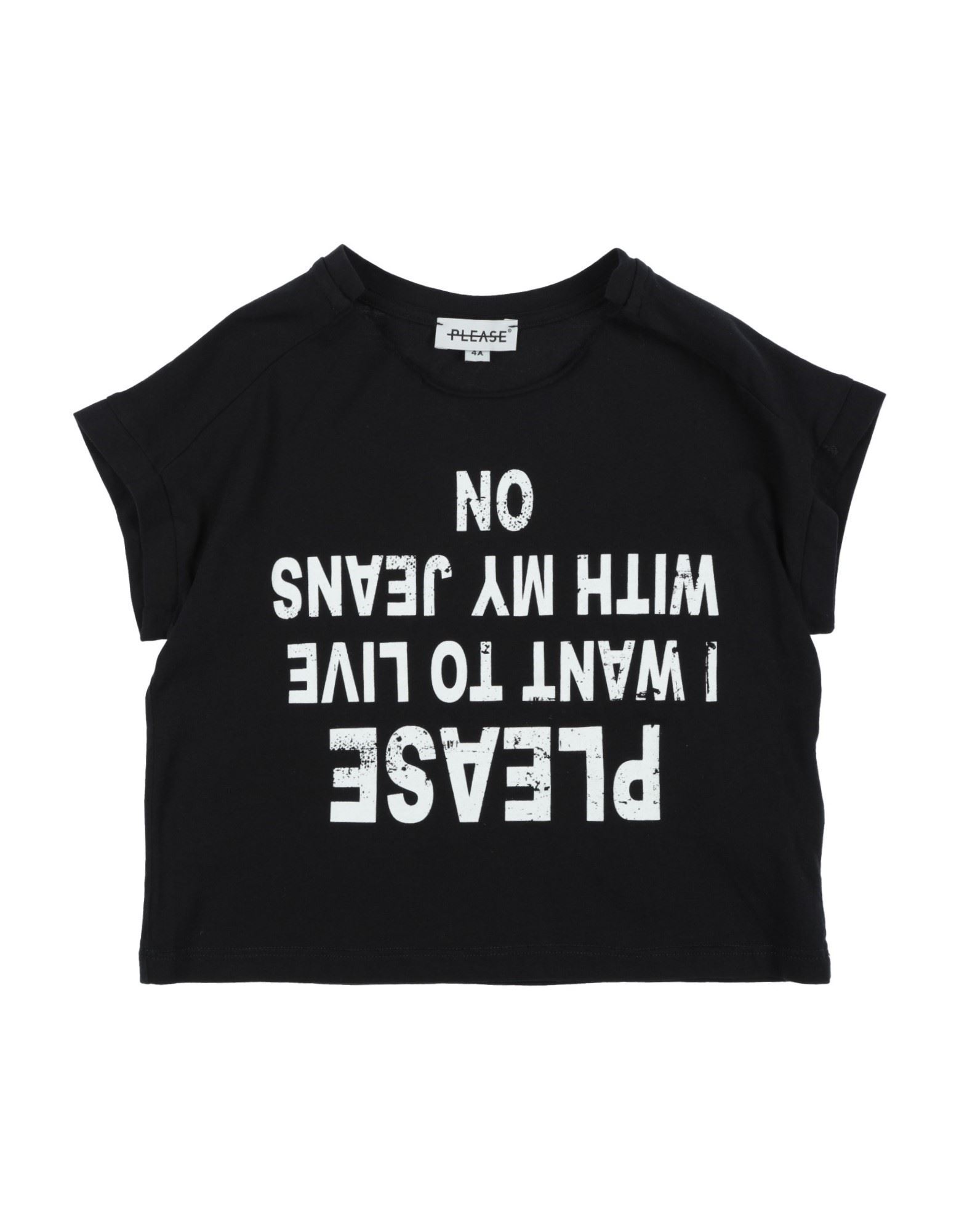 PLEASE T-shirts Kinder Schwarz von PLEASE