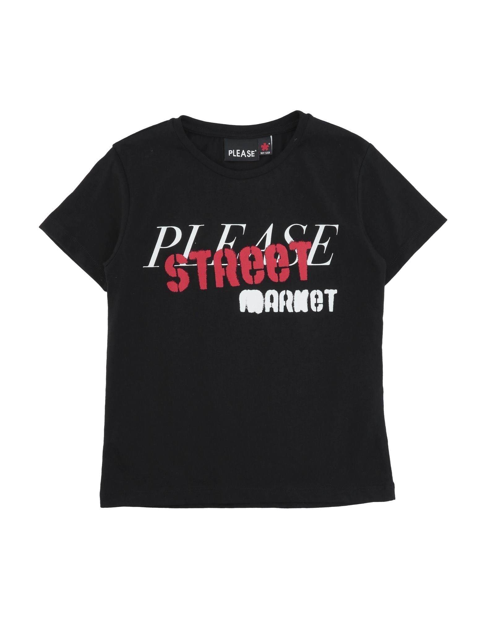 PLEASE T-shirts Kinder Schwarz von PLEASE