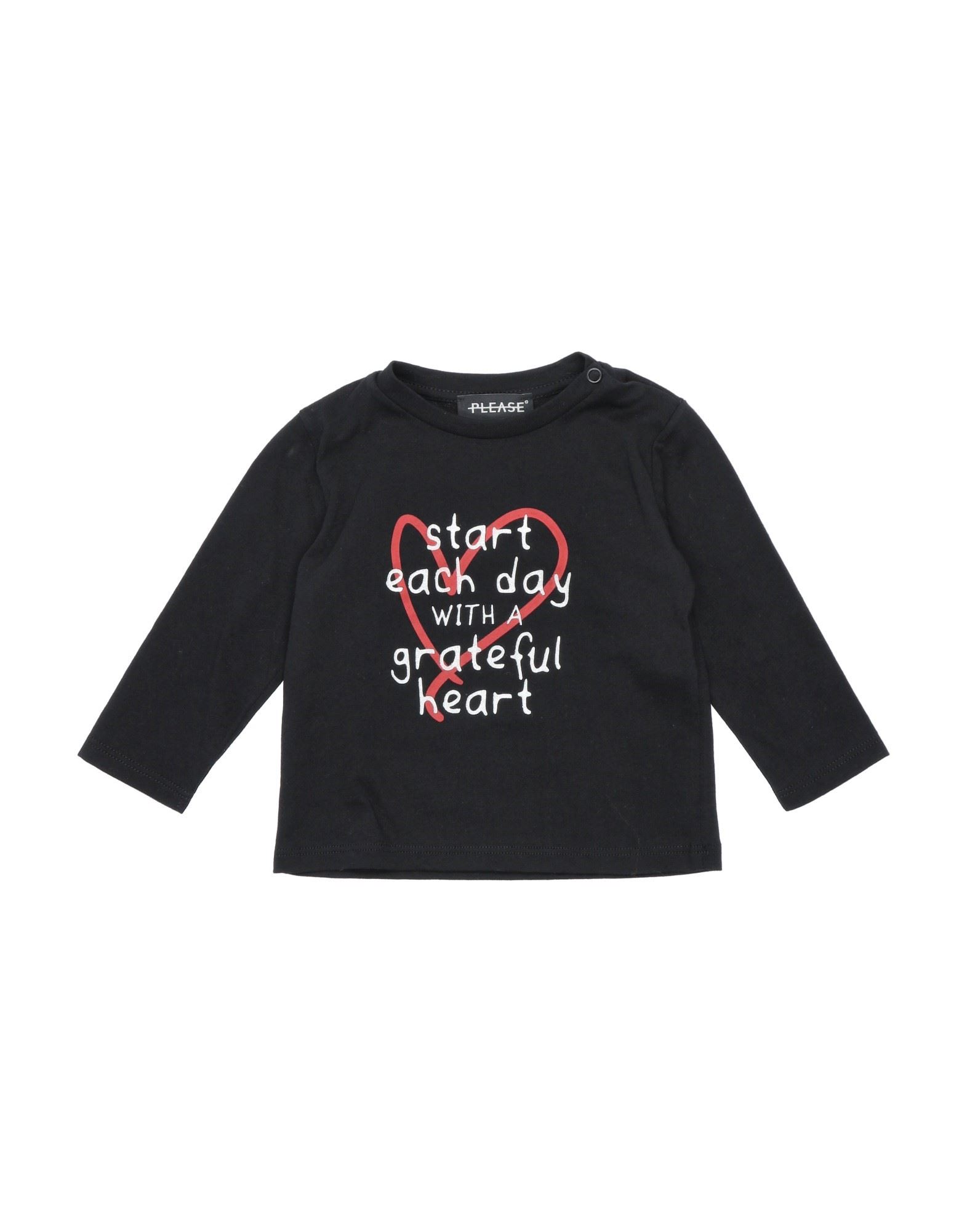 PLEASE T-shirts Kinder Schwarz von PLEASE