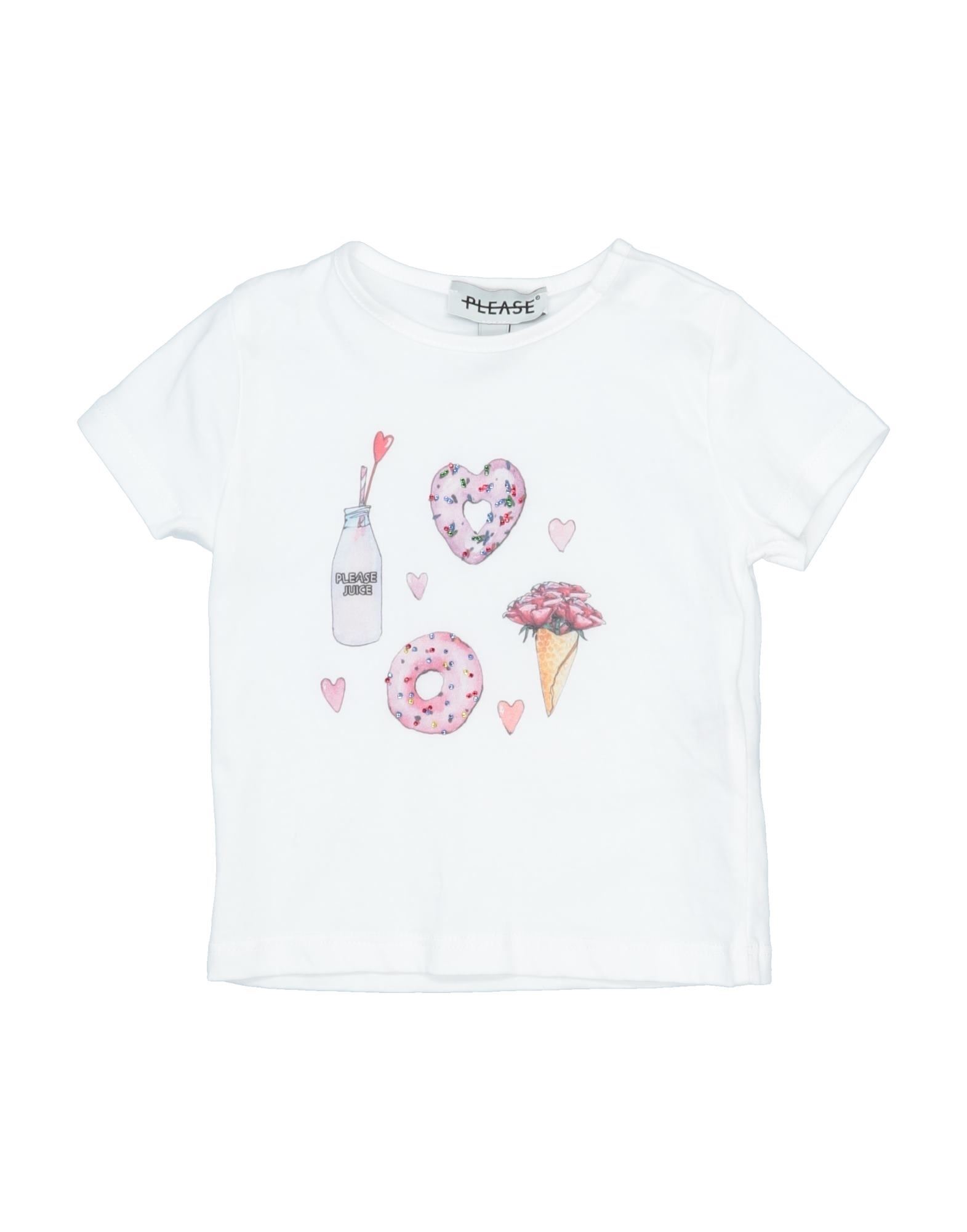 PLEASE T-shirts Kinder Weiß von PLEASE