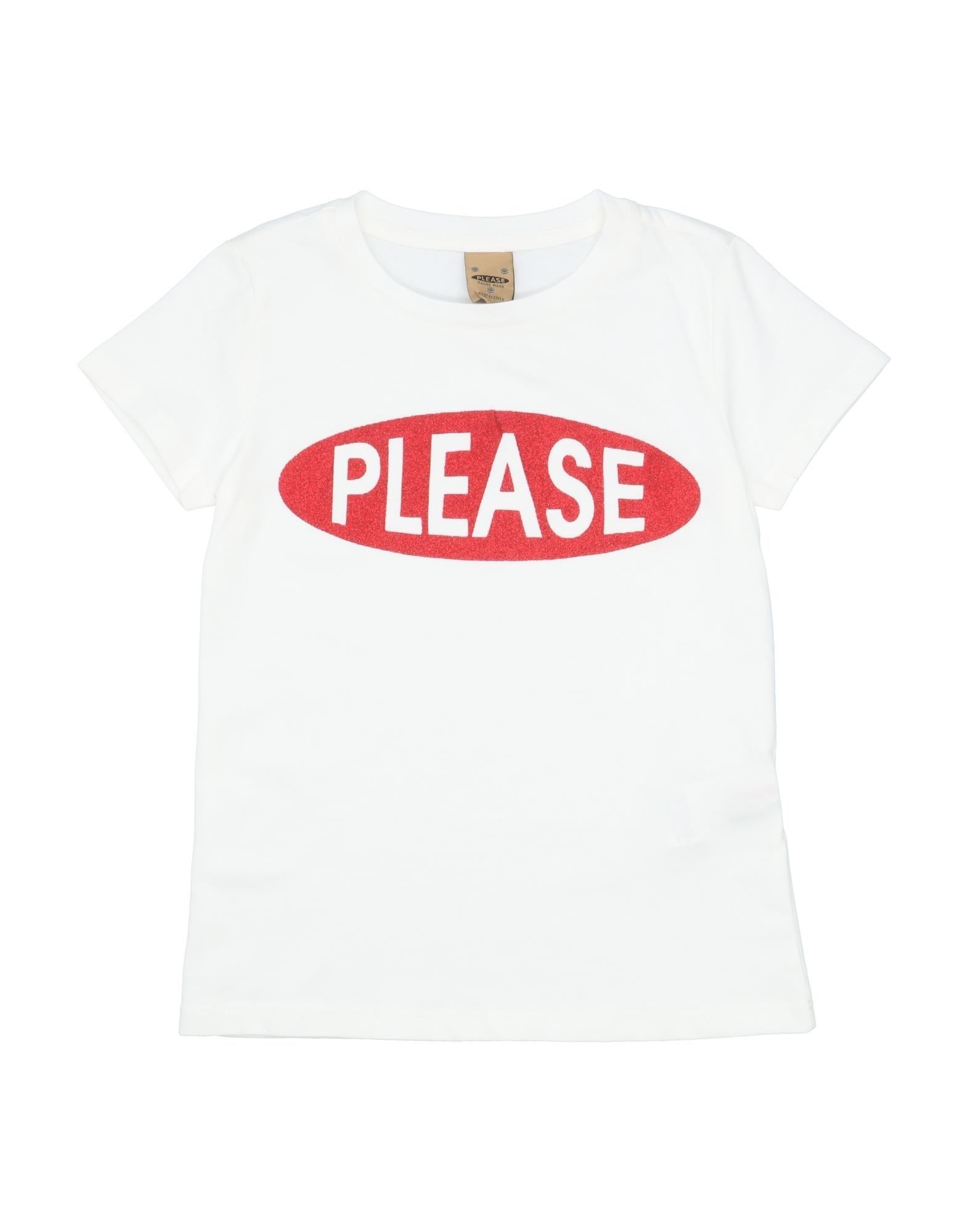 PLEASE T-shirts Kinder Weiß von PLEASE