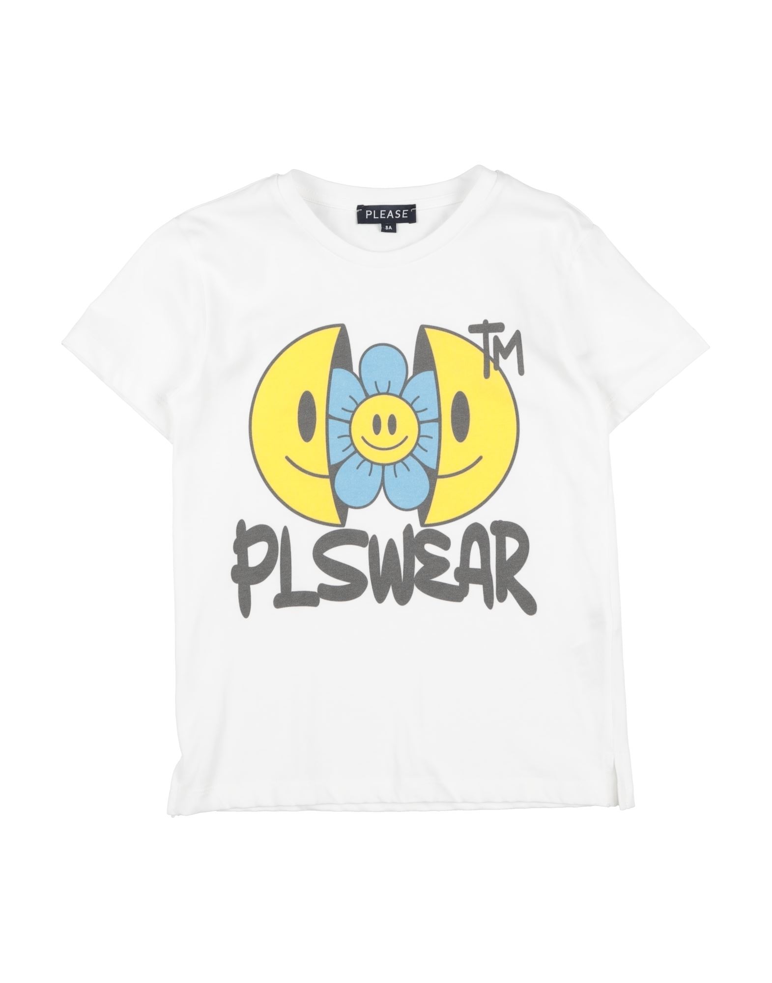 PLEASE T-shirts Kinder Weiß von PLEASE