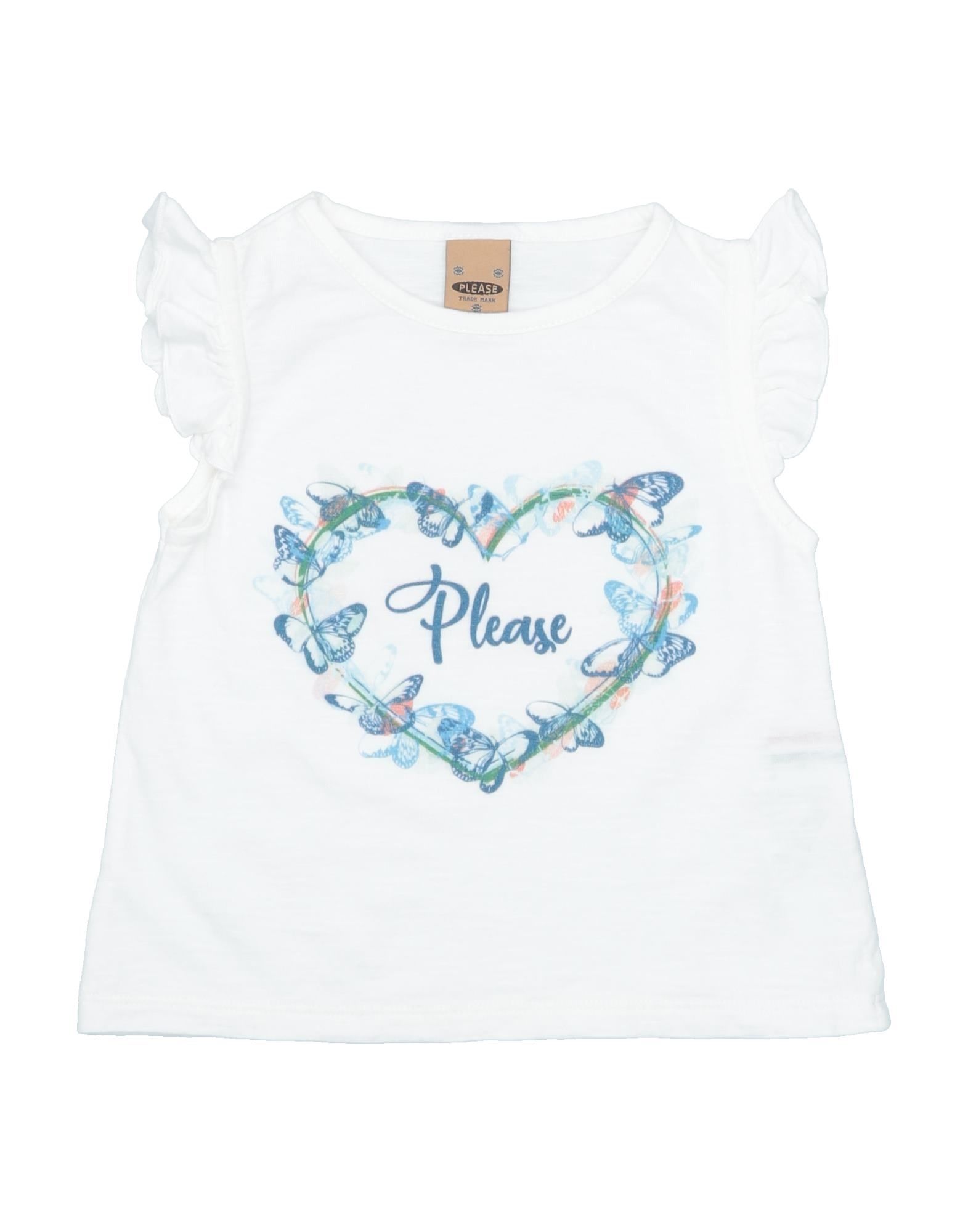 PLEASE T-shirts Kinder Weiß von PLEASE