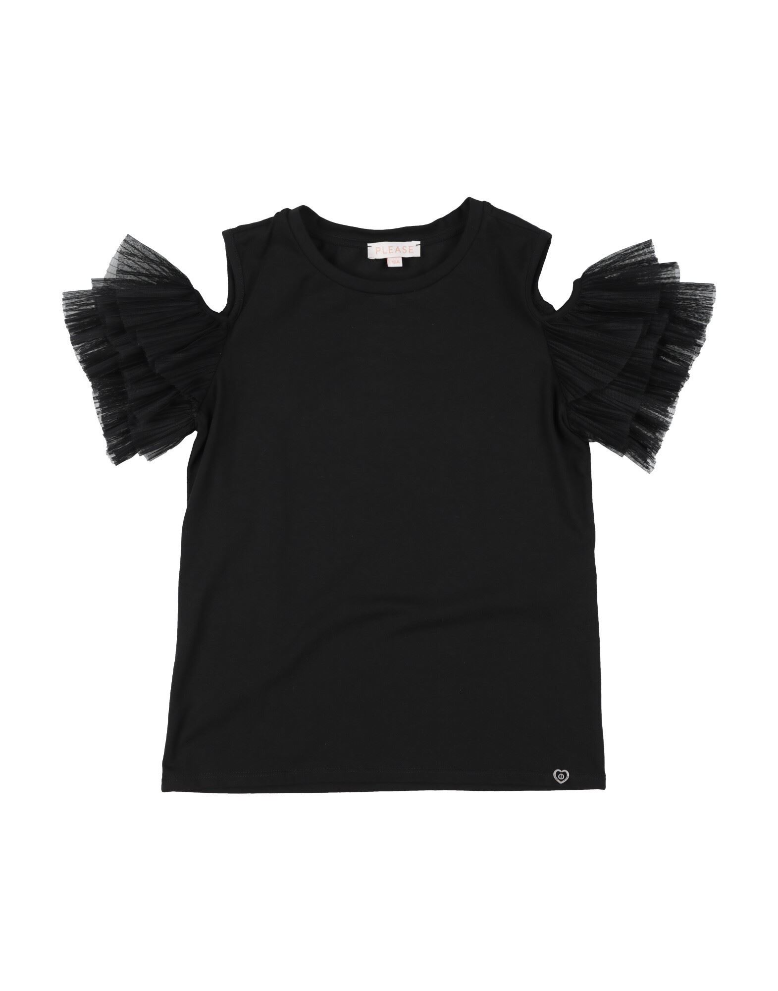 PLEASE Top Kinder Schwarz von PLEASE