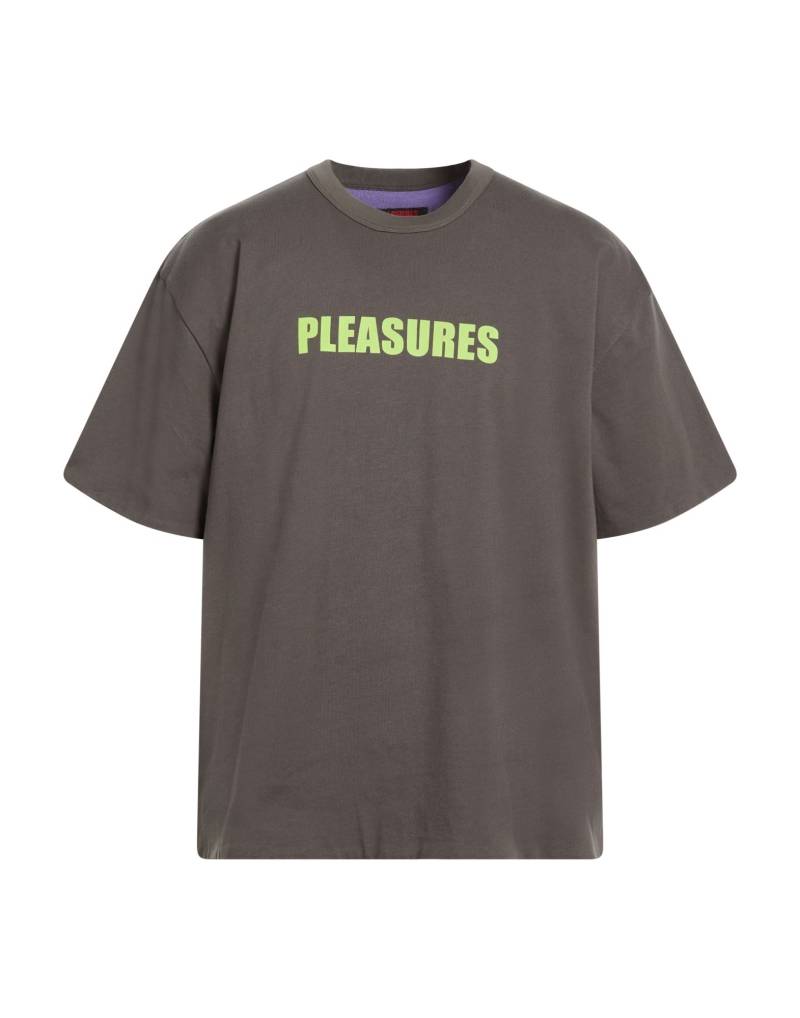 PLEASURES T-shirts Herren Braungrau von PLEASURES
