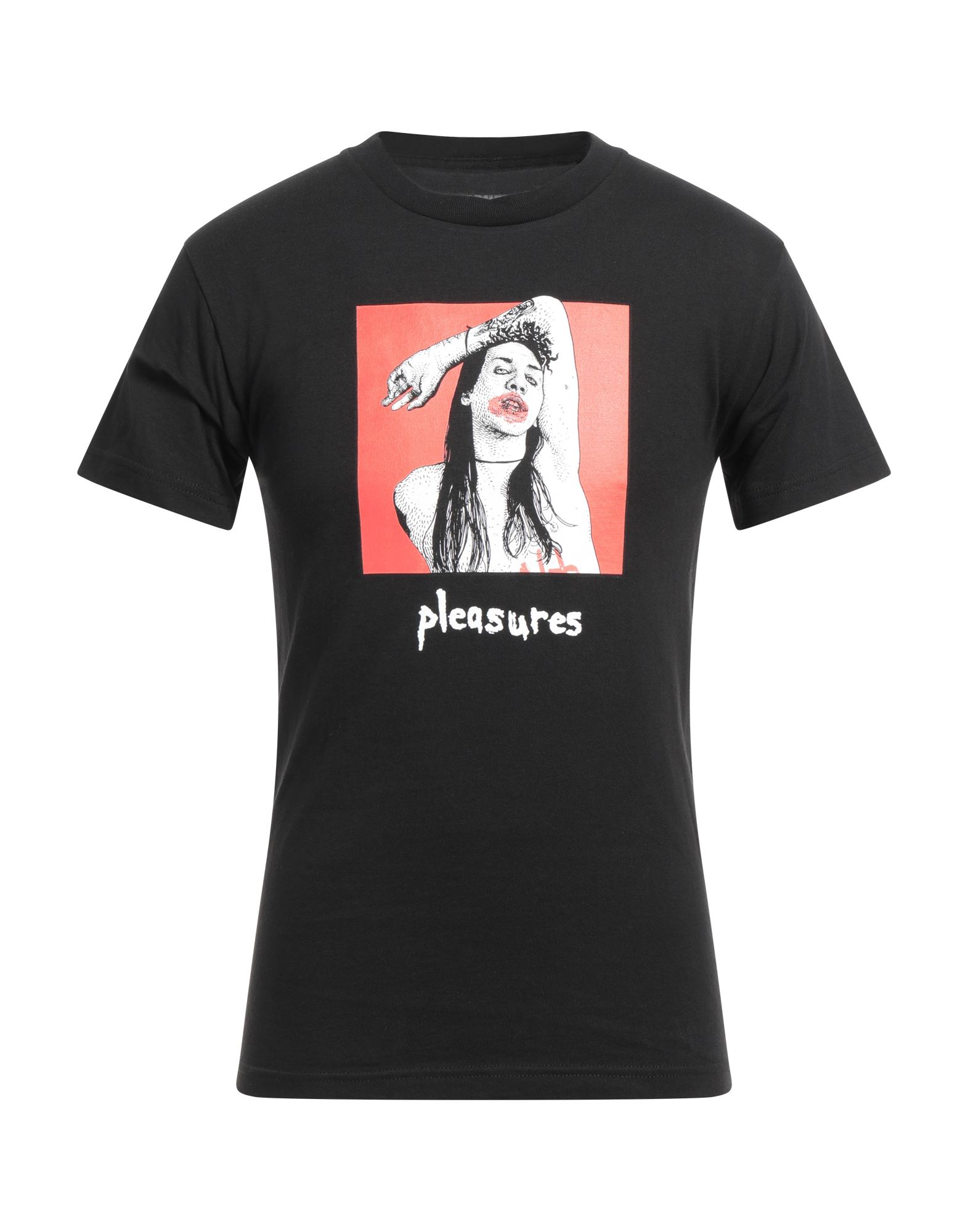 PLEASURES T-shirts Herren Schwarz von PLEASURES