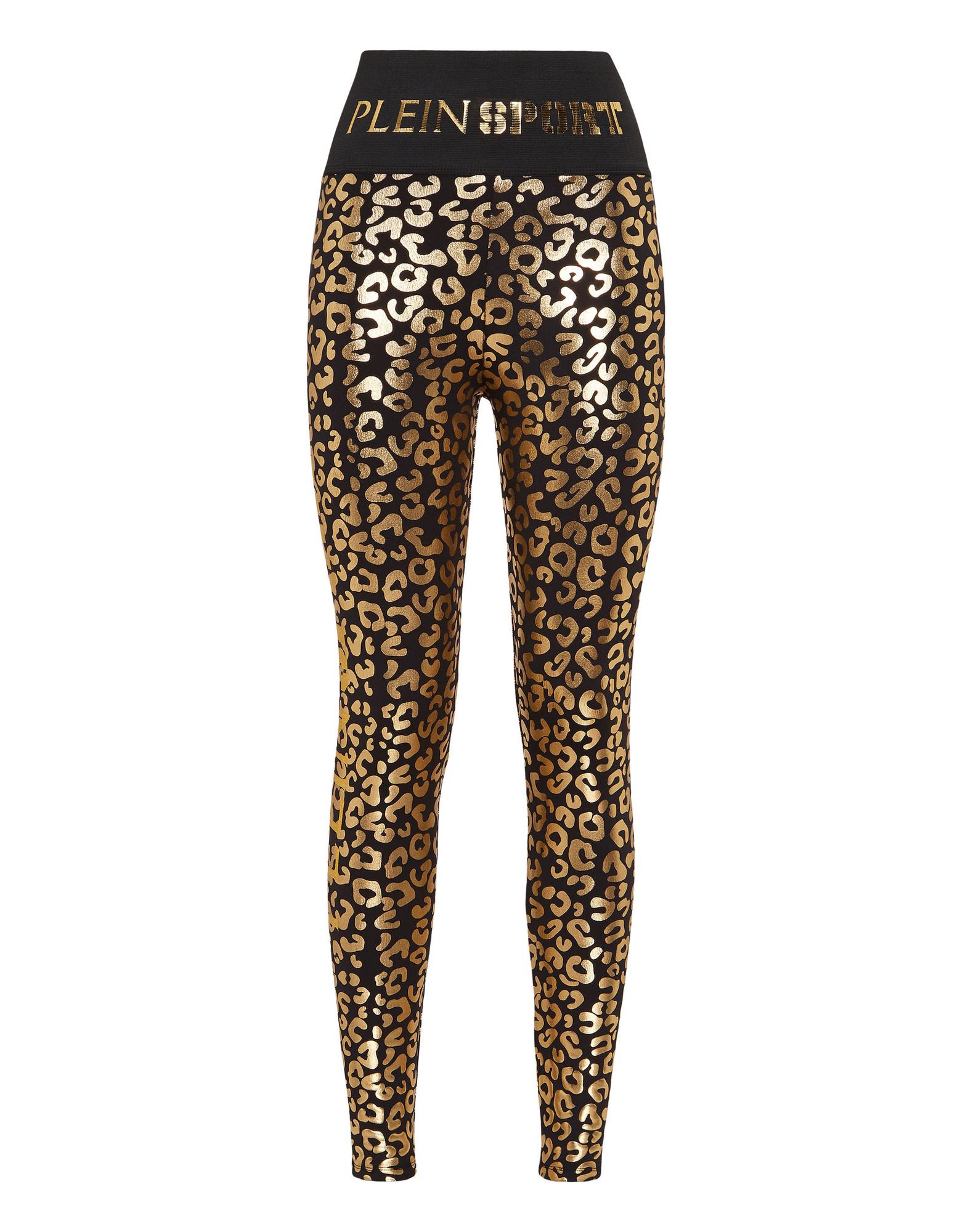 PLEIN SPORT Leggings Damen Gold von PLEIN SPORT