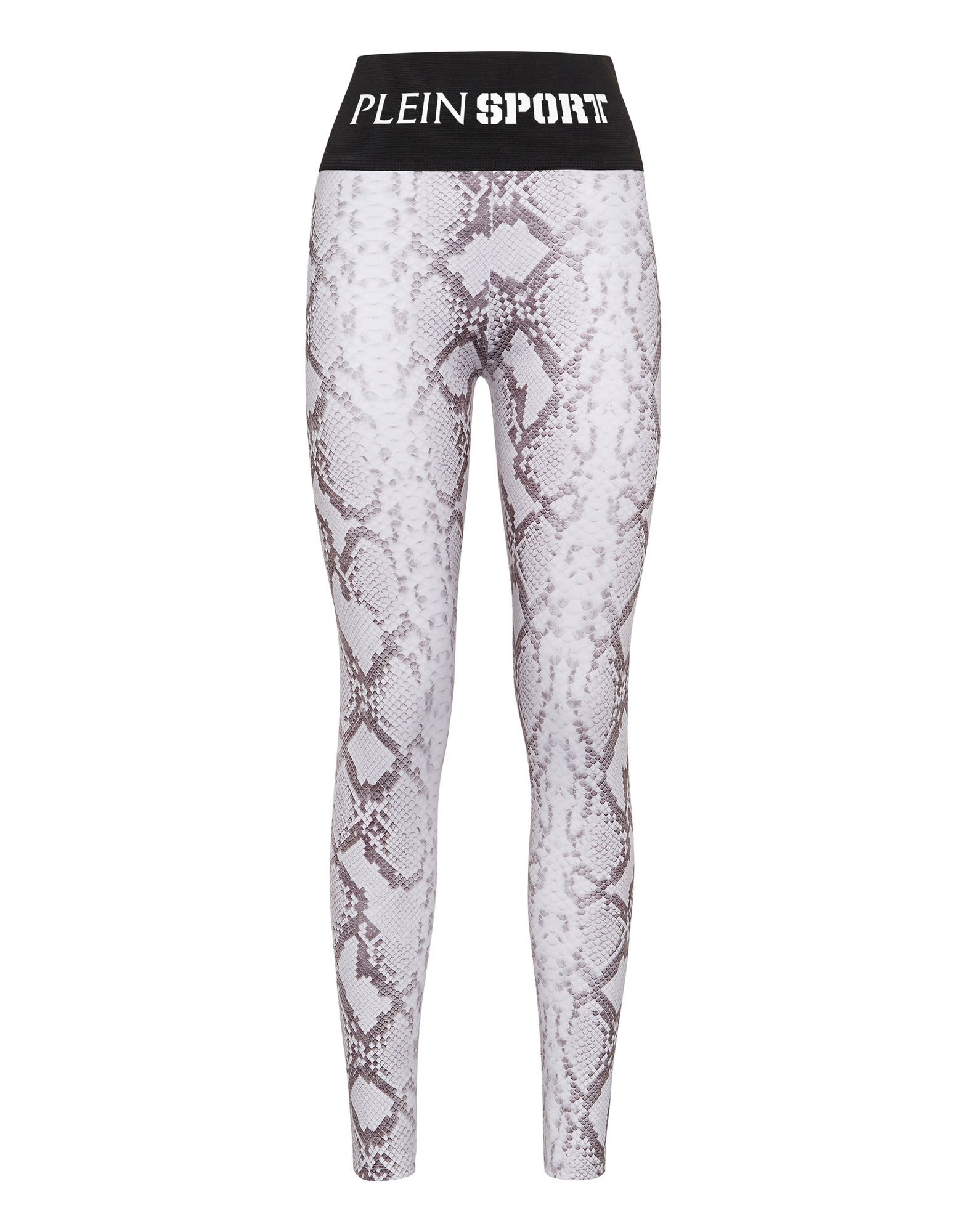 PLEIN SPORT Leggings Damen Grau von PLEIN SPORT