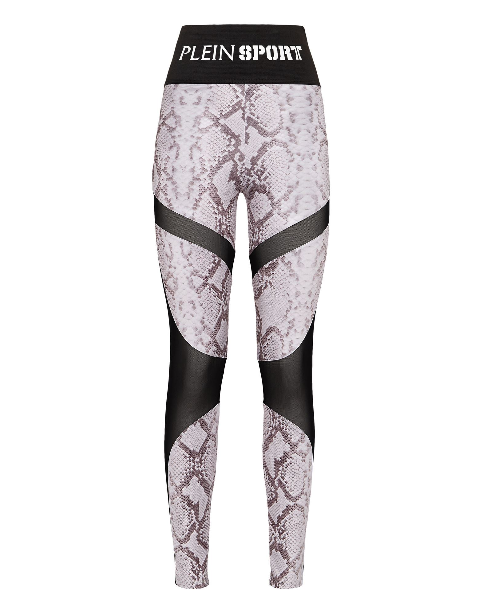 PLEIN SPORT Leggings Damen Grau von PLEIN SPORT