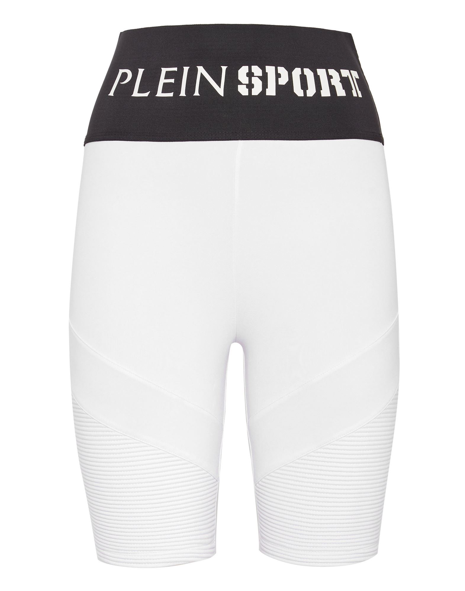 PLEIN SPORT Leggings Damen Weiß von PLEIN SPORT