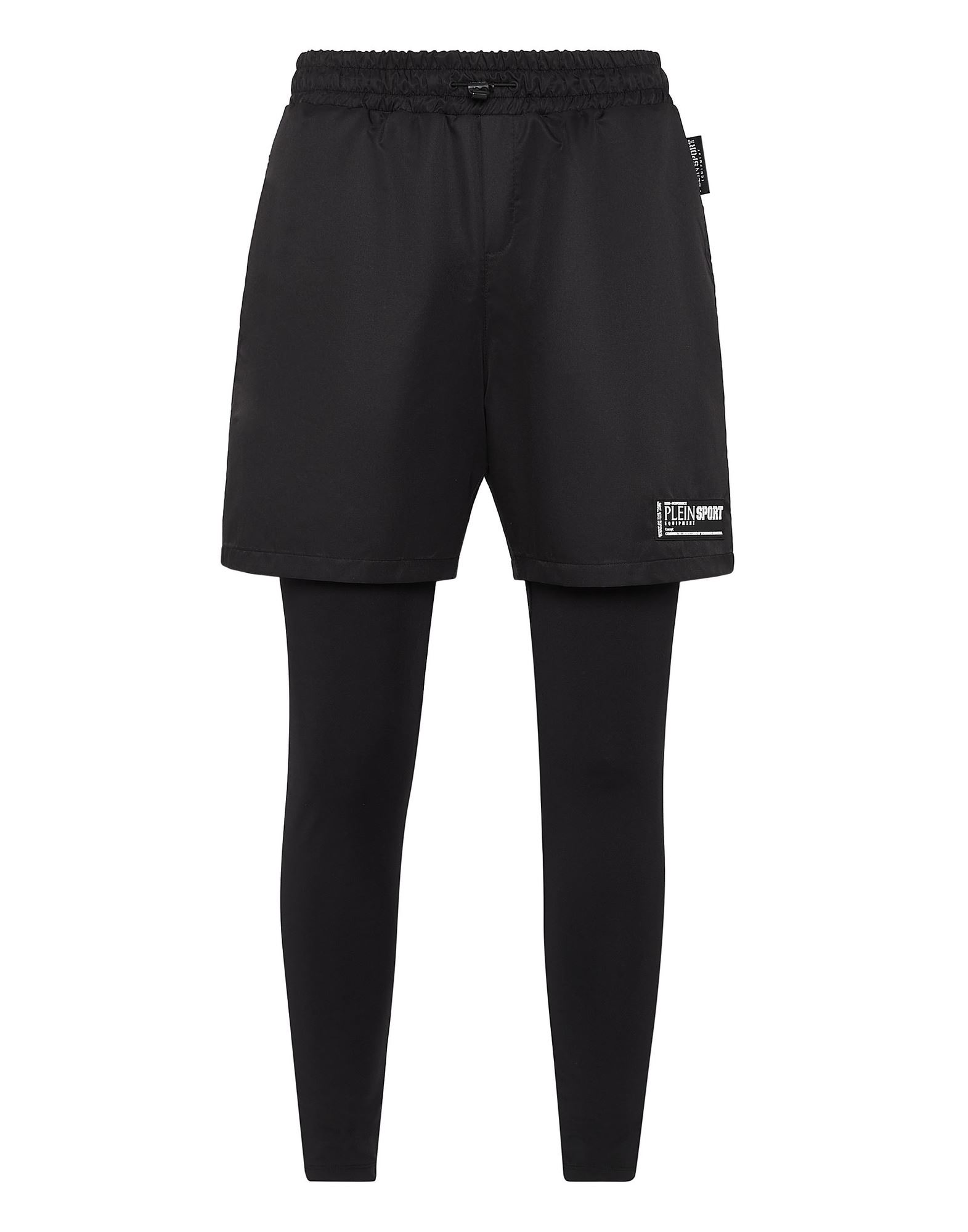 PLEIN SPORT Leggings Herren Schwarz von PLEIN SPORT