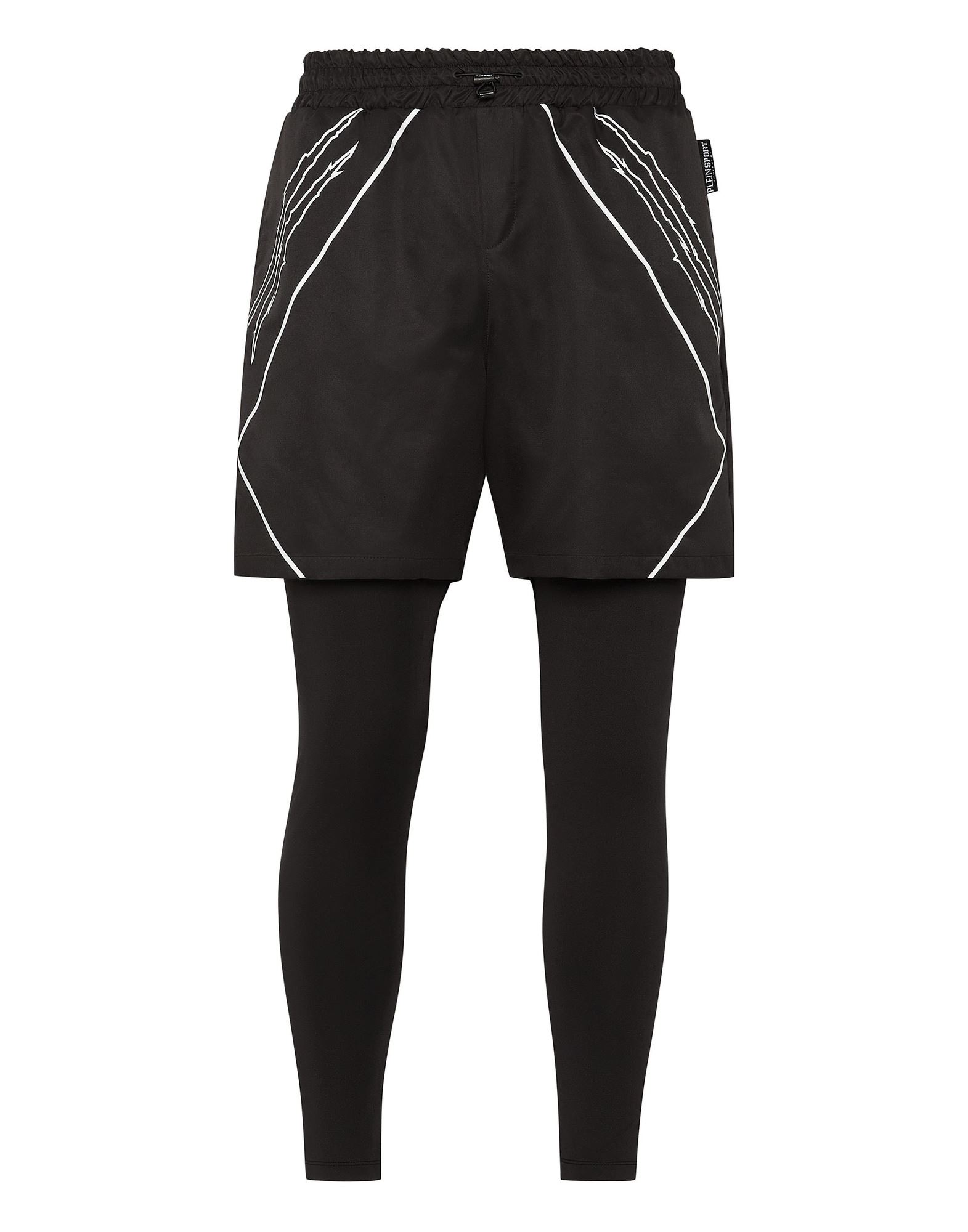 PLEIN SPORT Leggings Herren Schwarz von PLEIN SPORT