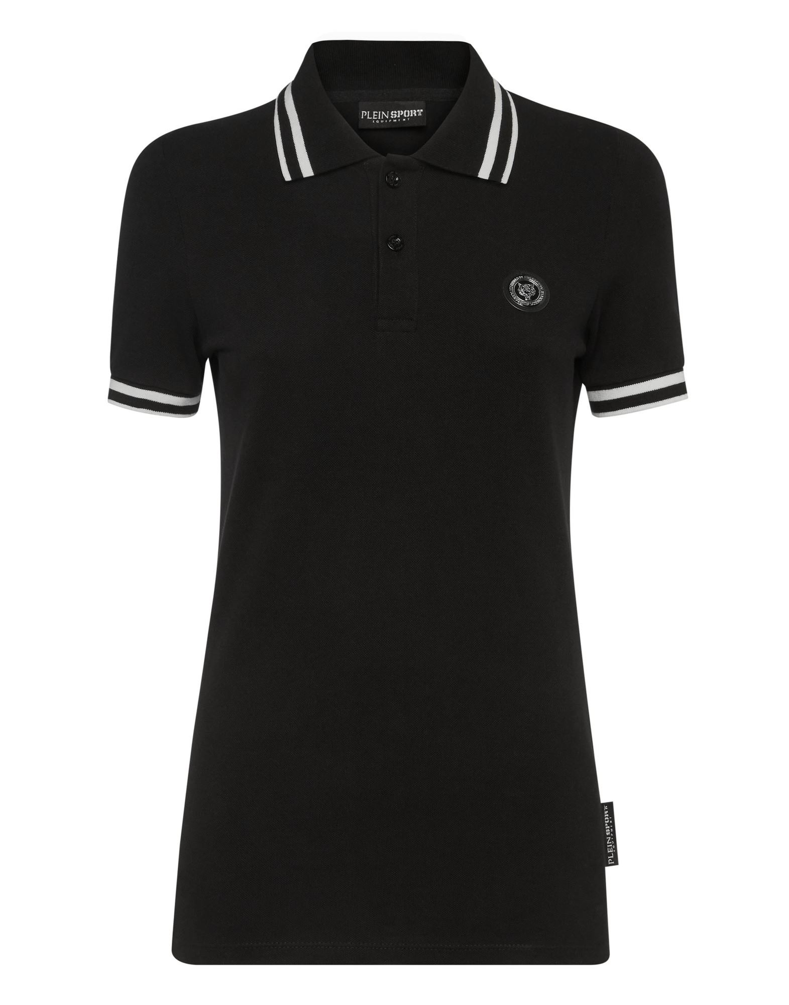 PLEIN SPORT Poloshirt Damen Schwarz von PLEIN SPORT