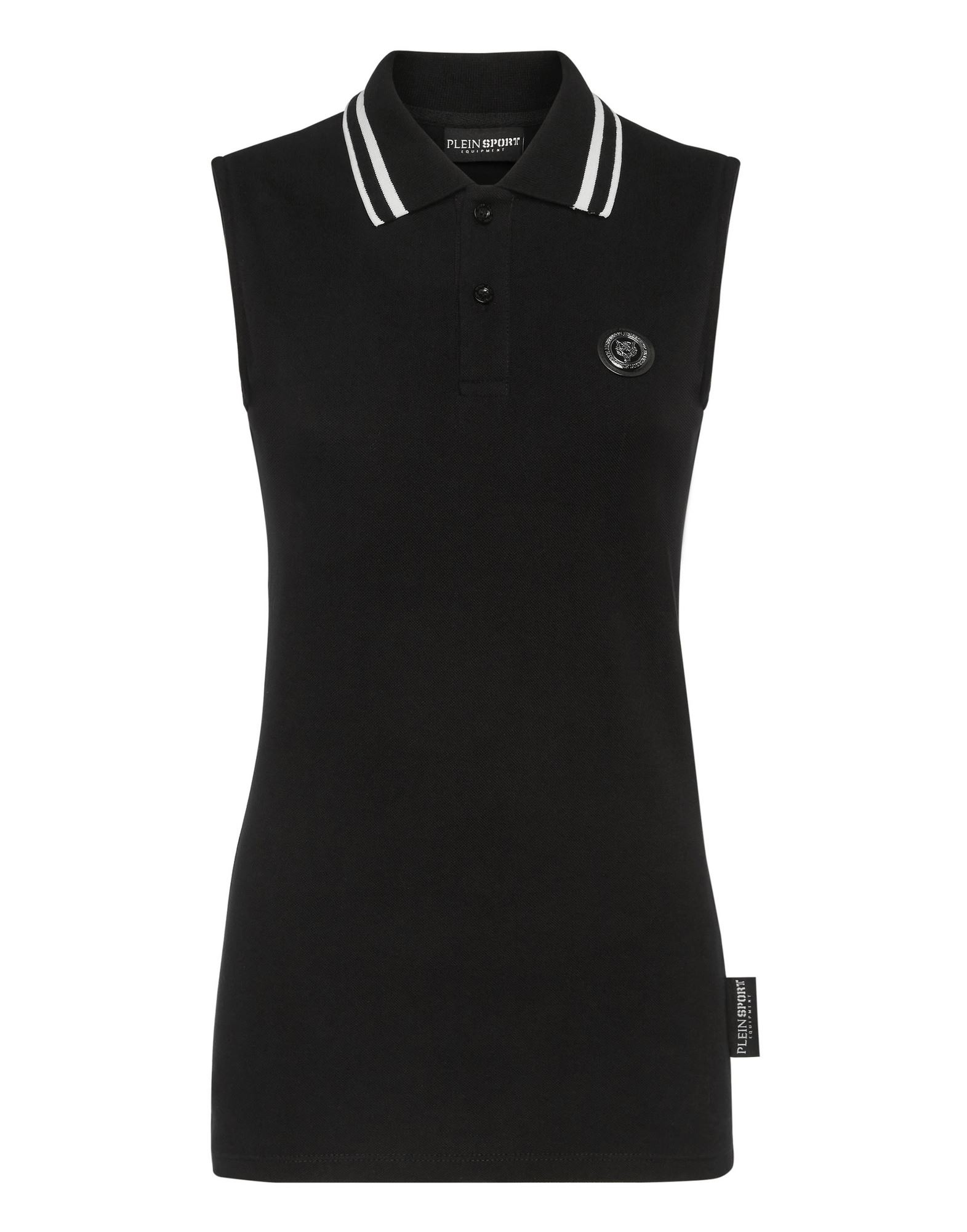 PLEIN SPORT Poloshirt Damen Schwarz von PLEIN SPORT