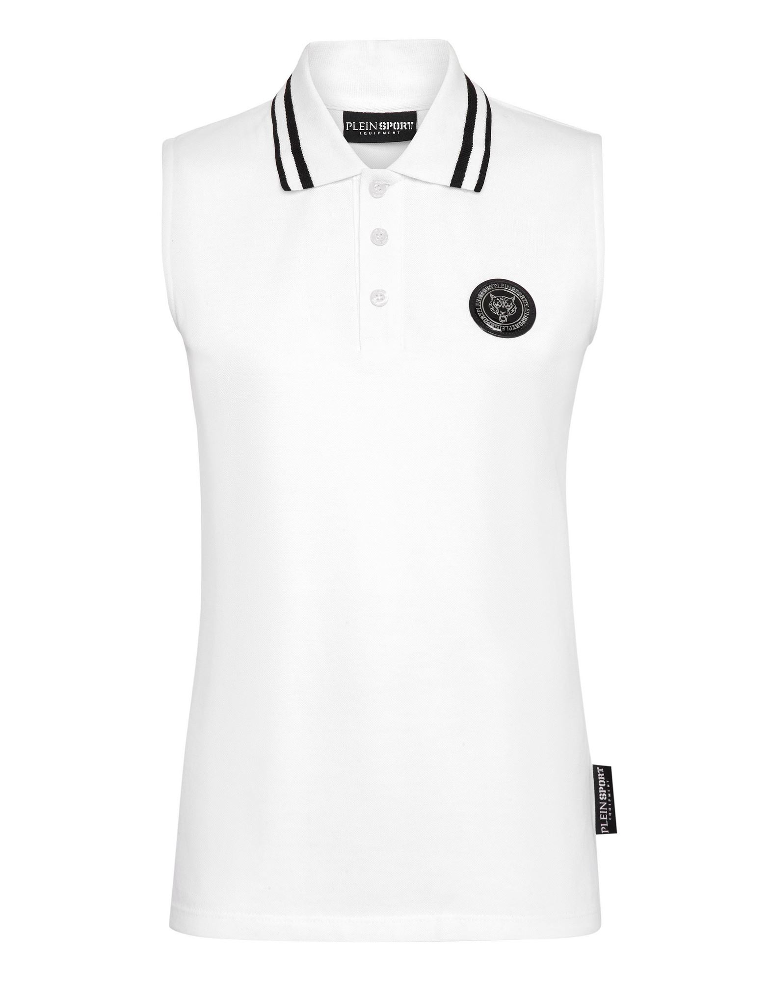 PLEIN SPORT Poloshirt Damen Weiß von PLEIN SPORT