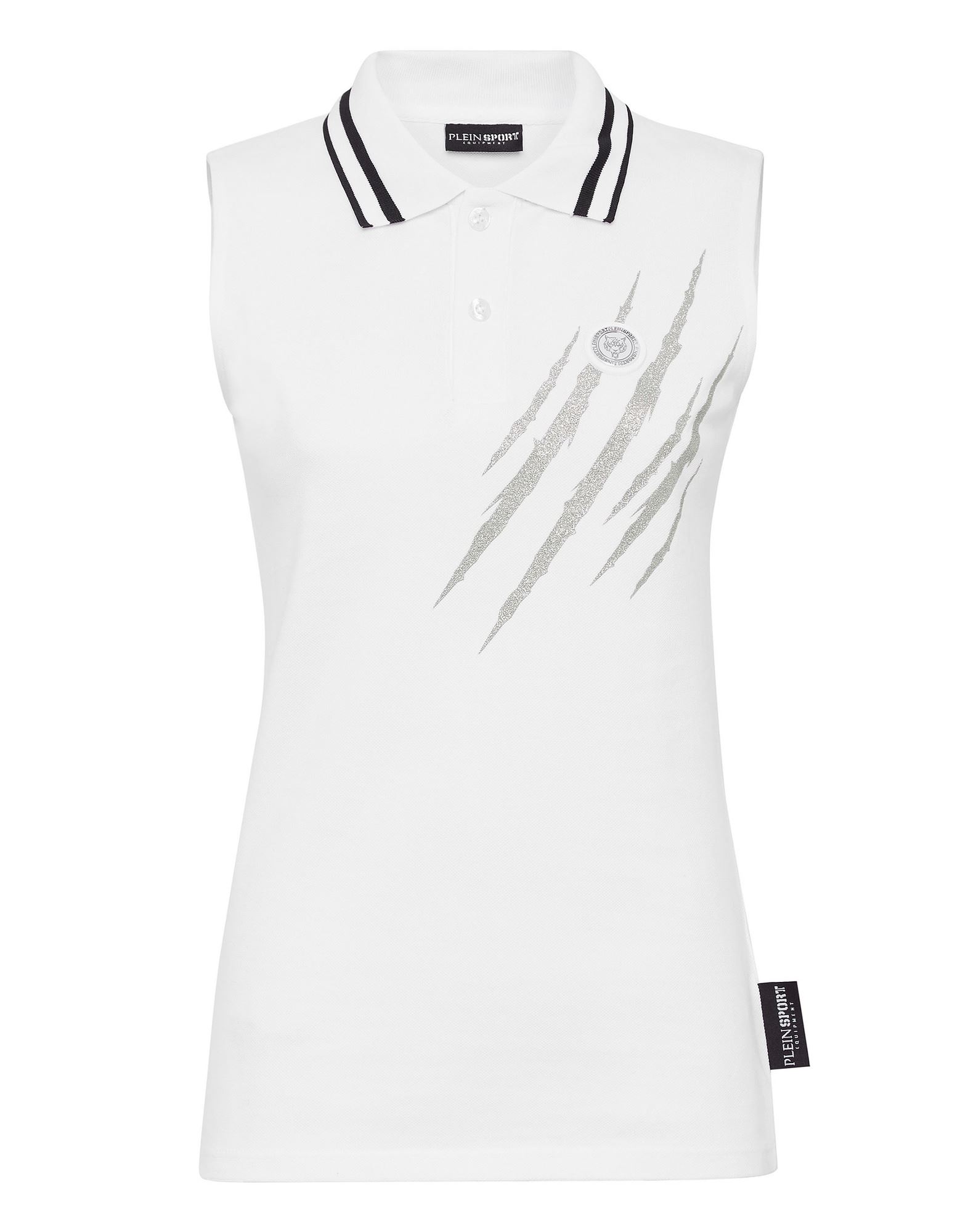 PLEIN SPORT Poloshirt Damen Weiß von PLEIN SPORT