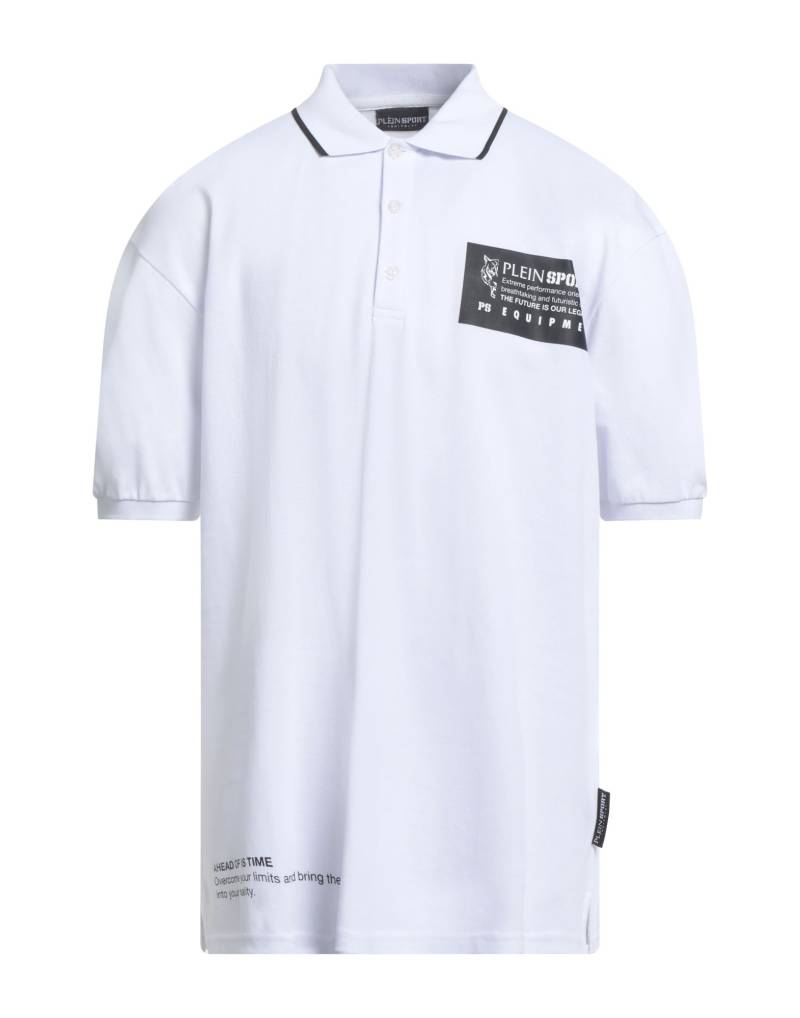 PLEIN SPORT Poloshirt Herren Weiß von PLEIN SPORT