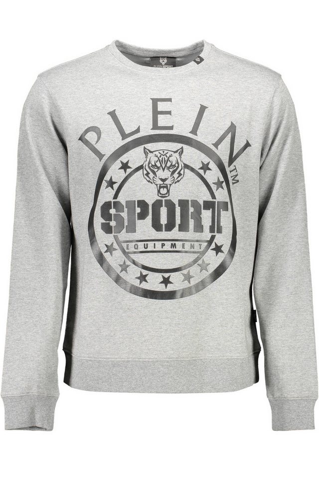 PLEIN SPORT Sweatshirt Graues Herren Langarmshirt mit Rundhalsausschnitt von PLEIN SPORT