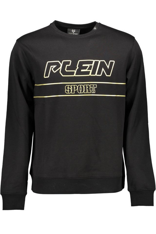 PLEIN SPORT Sweatshirt Herren Pullover in Schwarz mit Kontrastdetails und von PLEIN SPORT