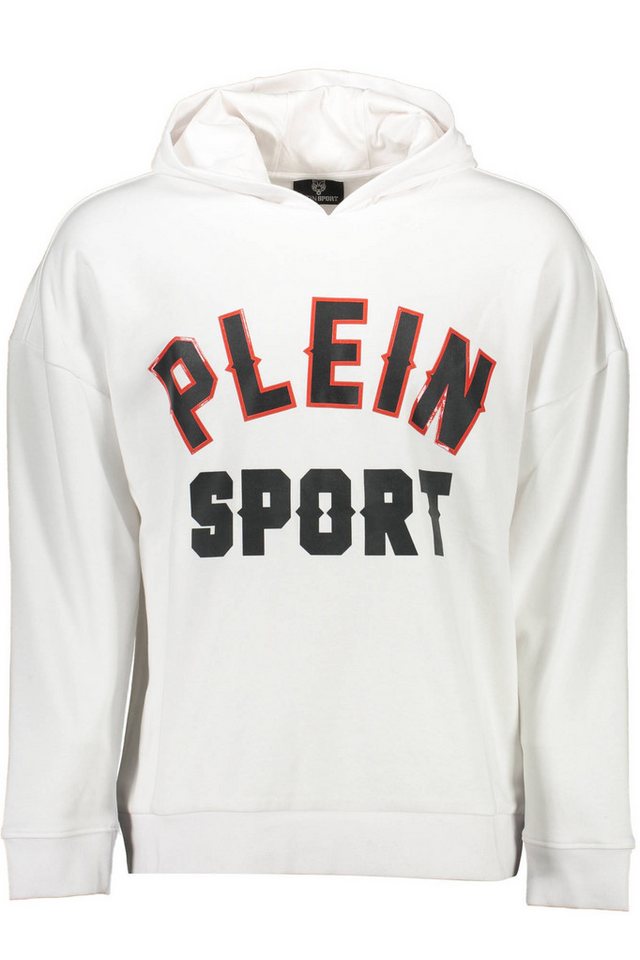 PLEIN SPORT Sweatshirt Weißes Herren-Sweatshirt ohne Reißverschluss mit von PLEIN SPORT