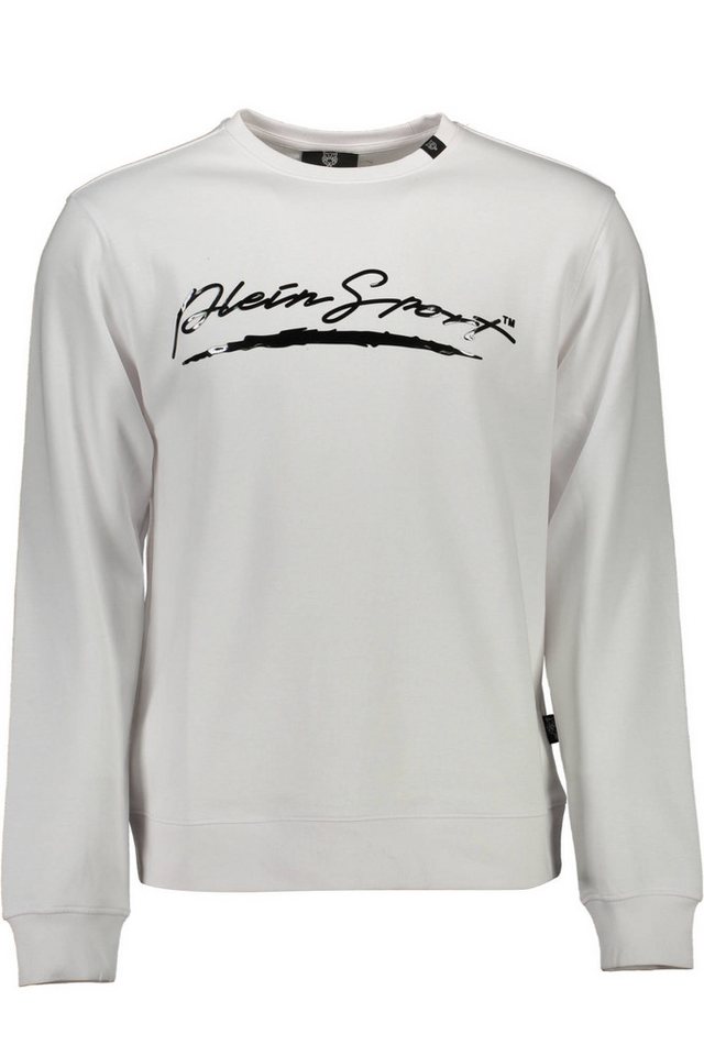 PLEIN SPORT Sweatshirt Weißes Langarm-Sweatshirt für Herren mit Print von PLEIN SPORT